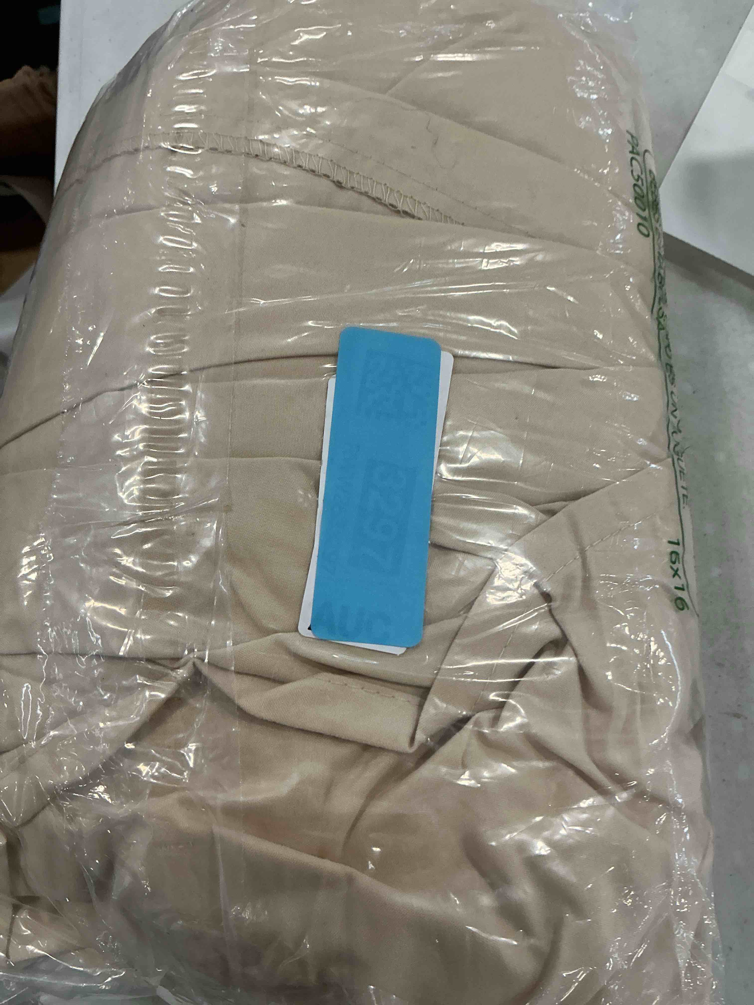 Condition photo showing As Is for Brushed Microfiber Bed Skirt With Quadruple Pleated - 16 Inch Drop by Utopia Bedding (Full / Beige)