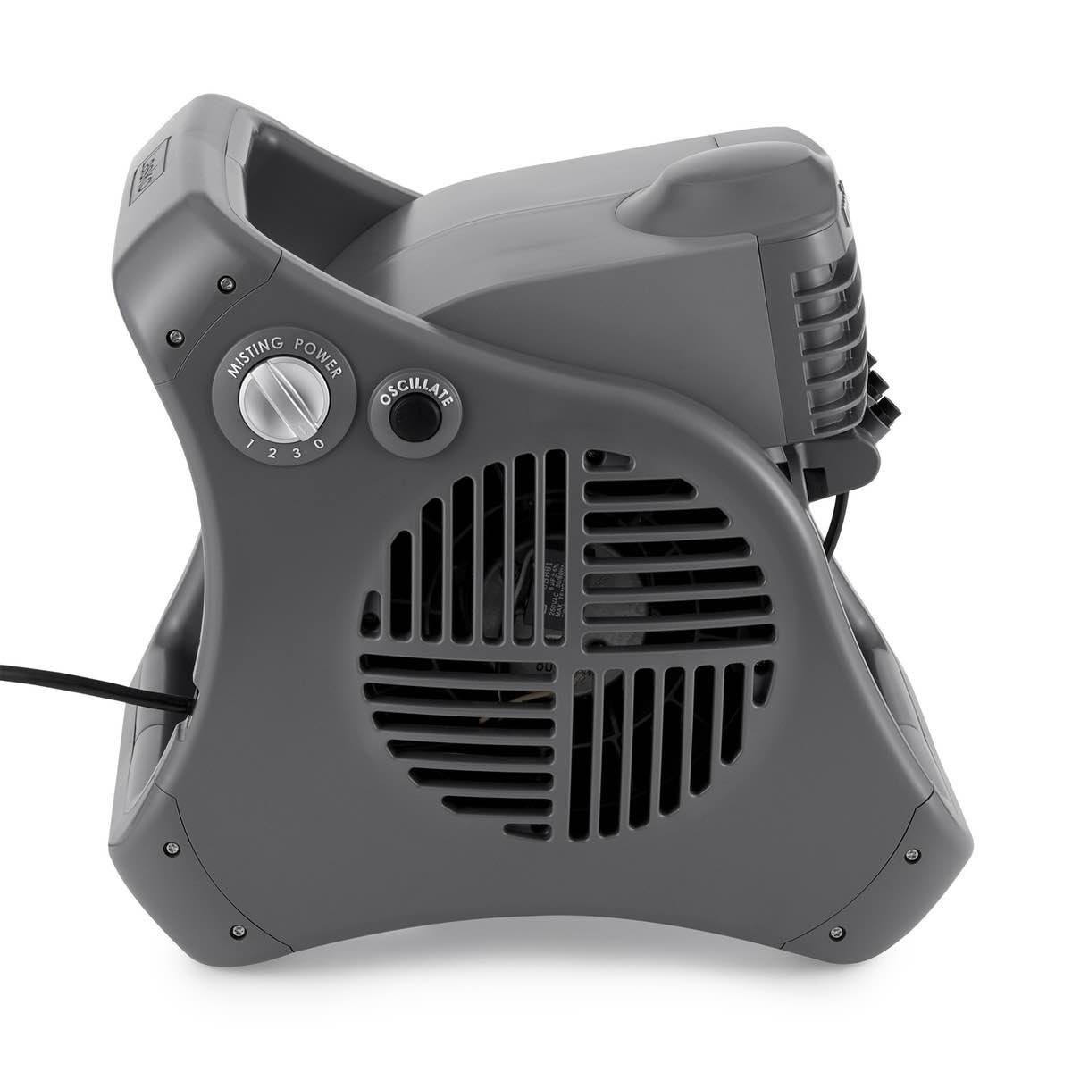 lasko misto outdoor misting blower fan, ideal for sports, camping, decks & patios, 3 speeds, 15"