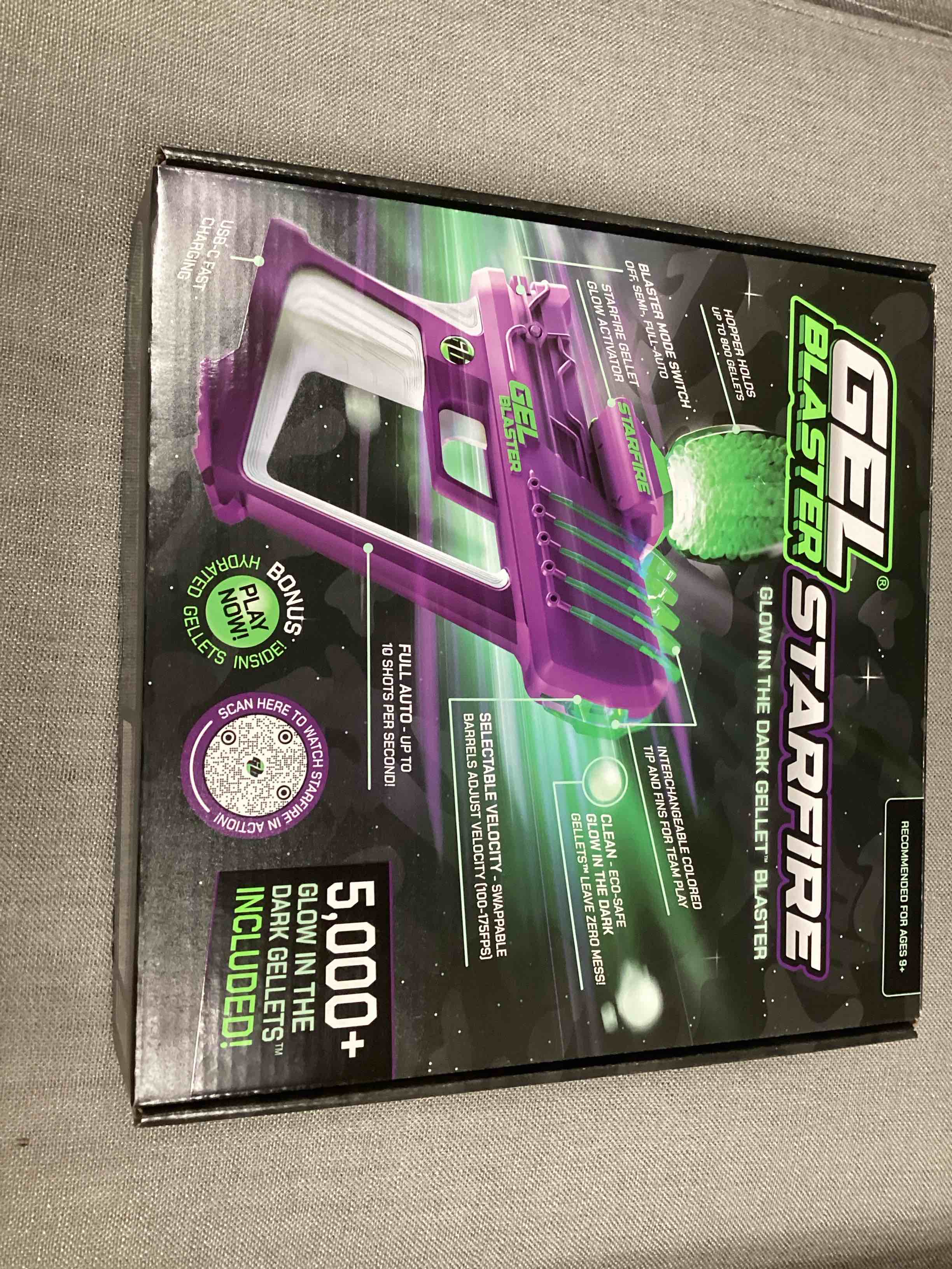 Condition photo showing As Is for Gel Blaster Starfire Glow-in-the-Dark Gellet Blaster with 5 000 Starfire Glow-in-the-Dark Gellets