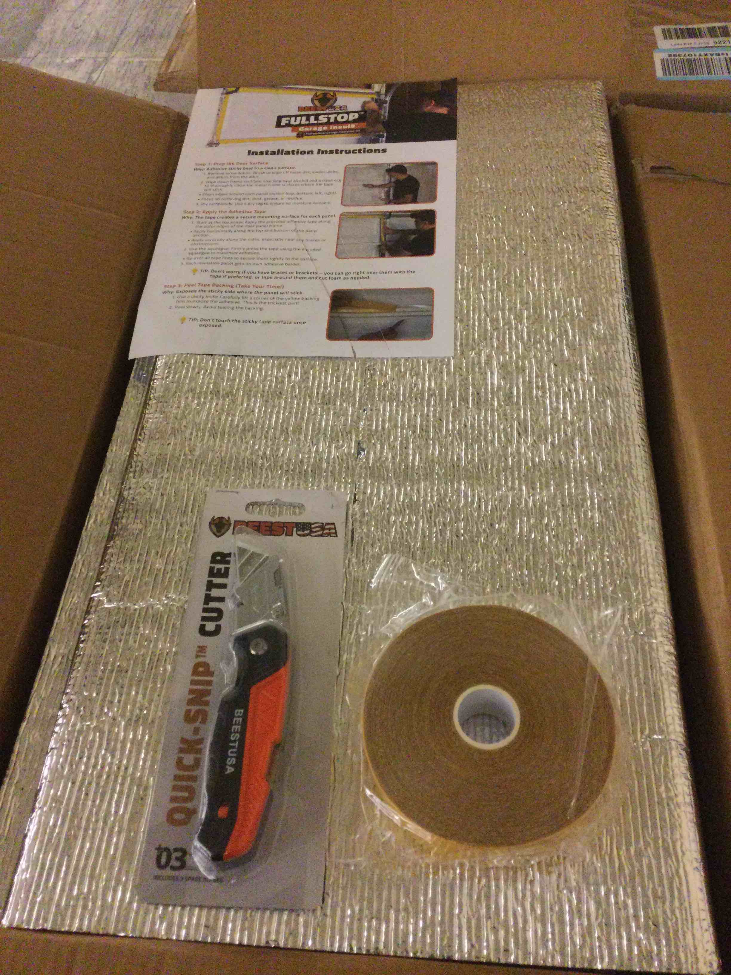 Condition photo showing Good Condition for Garage Door Seal Top and Sides - 36 Ft Garage Door Weather Stripping Side Seal, Heavy Duty Weatherproof TPE, Insulates, Prevents Drafts, Easy Installation for Homeowners and DIYers 36 Ft White