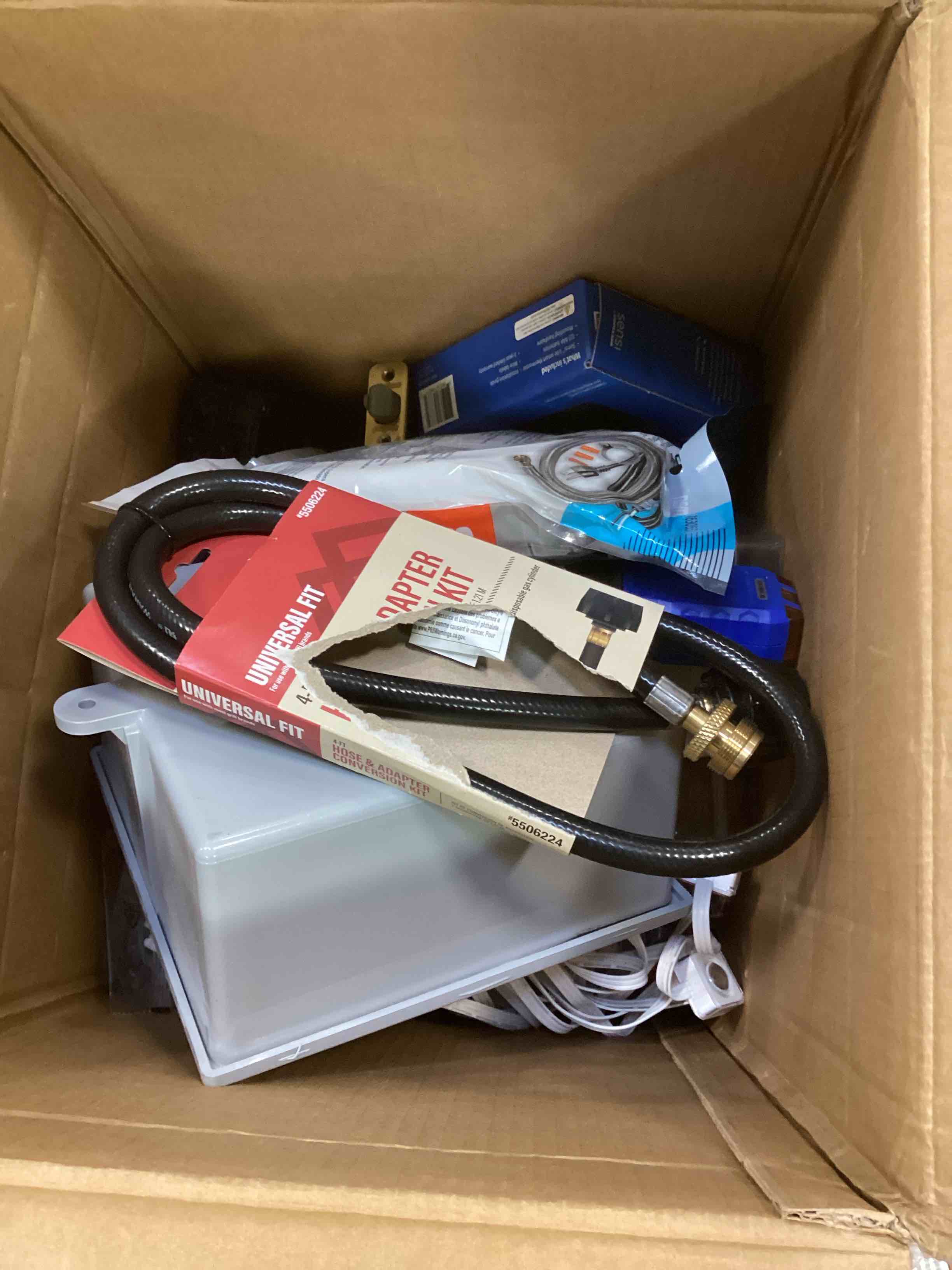 Condition photo showing As Is for Assorted Home Improvement Lot (Small Tools, Screw, Home Accessories, etc.)