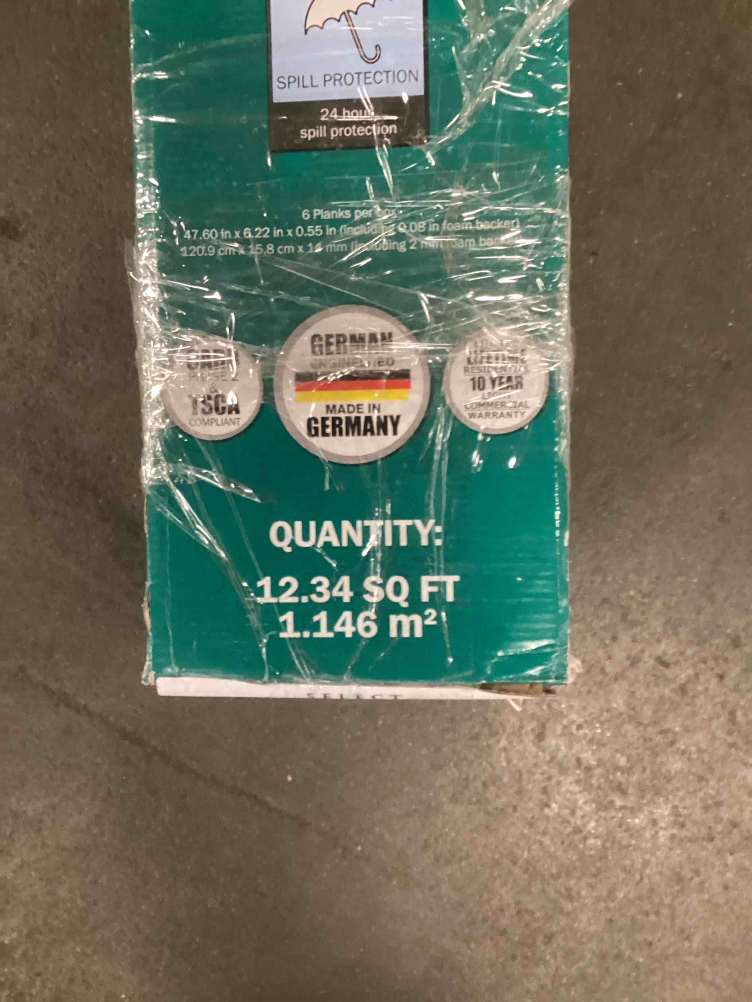 Condition photo showing Good Condition for Select Surfaces Southern Gray Spill Defense Laminate Flooring