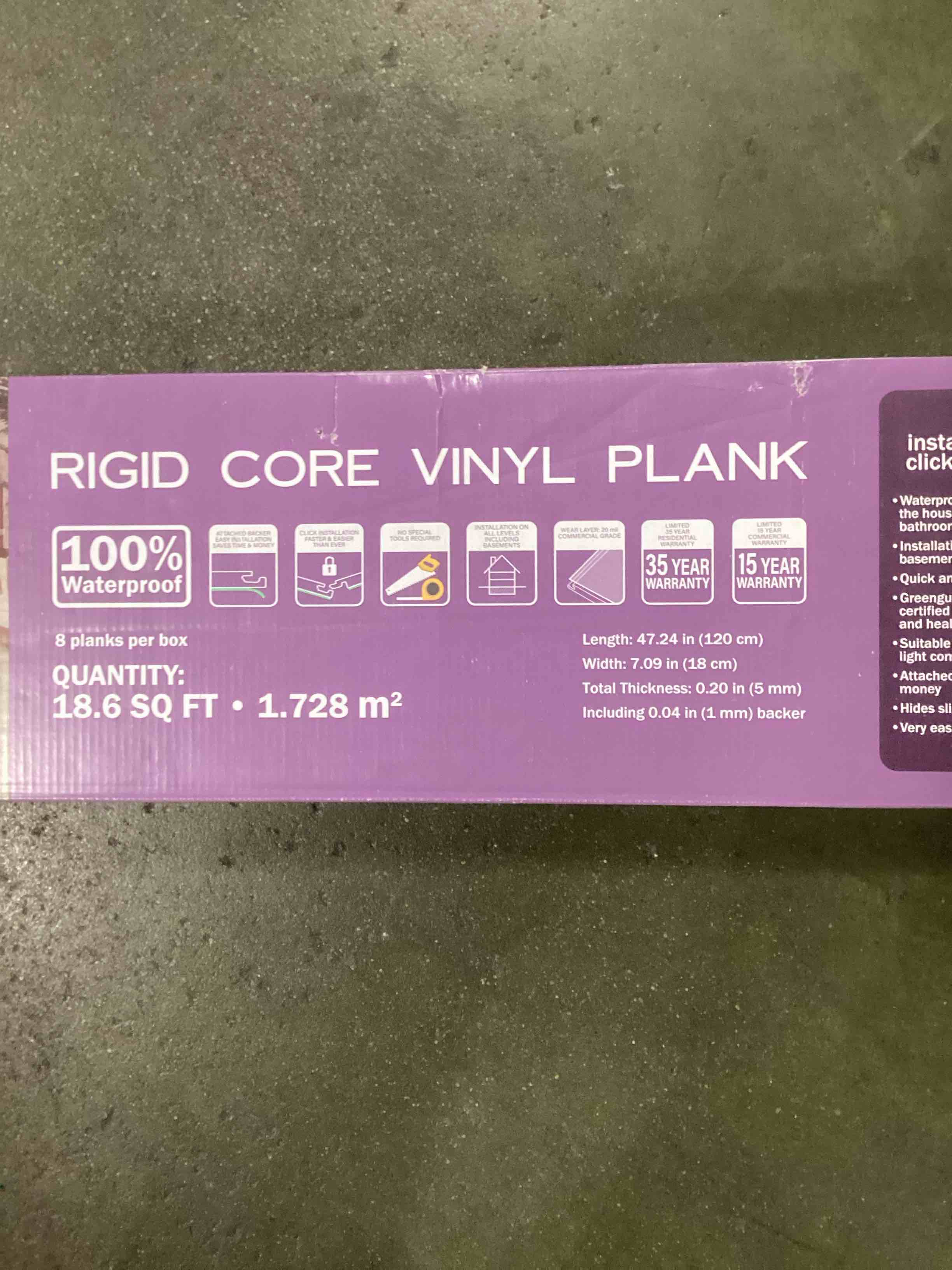 Condition photo showing item condition for select source Hemingway laminate flooring 