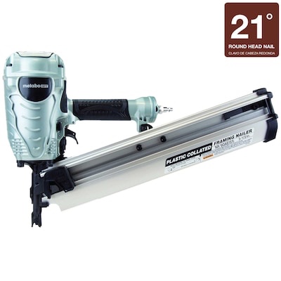 Metabo HPT 3-1/2-in 21 -Degree Pneumatic Roundhead Framing Nailer