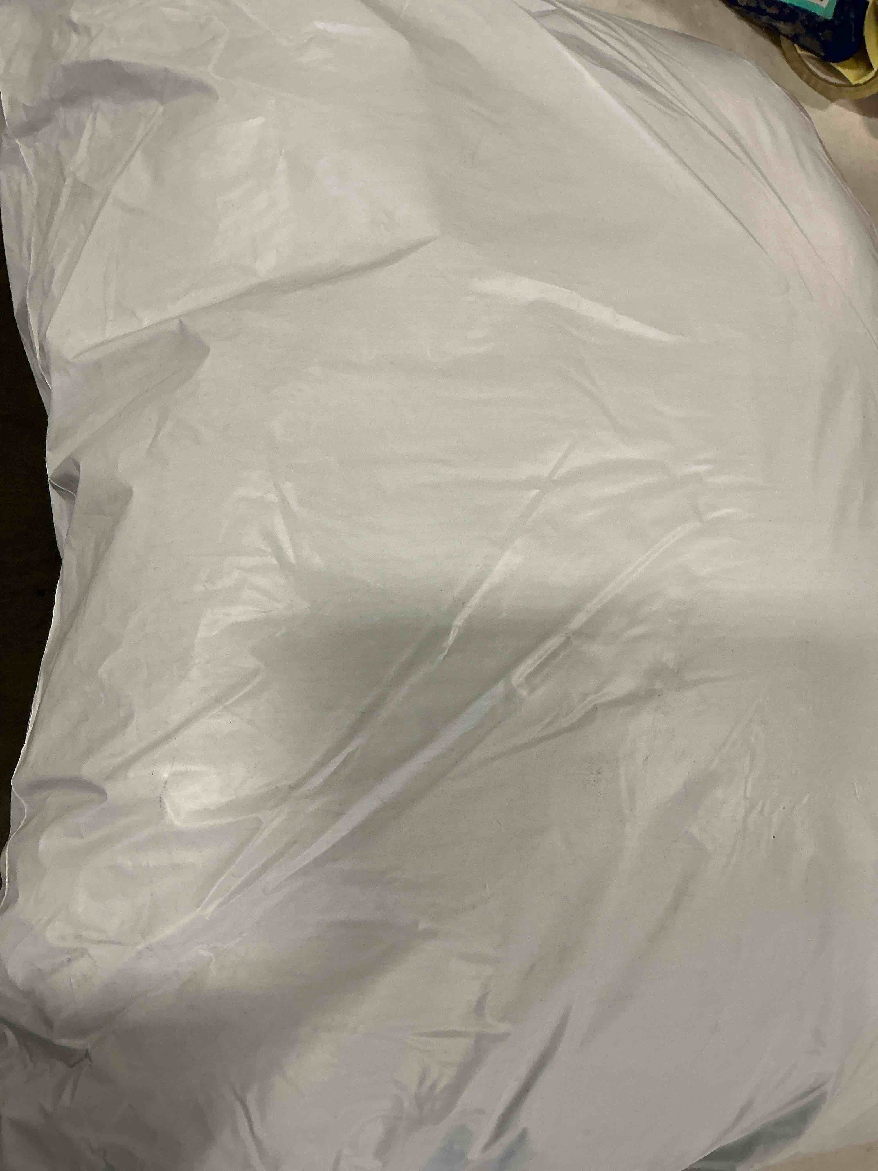 Condition photo showing Good Condition for Amazon Basics Down Alternative Pillow for Back Side Sleepers, Medium Density, Standard Size, 26" x 20", 2-Pack, White