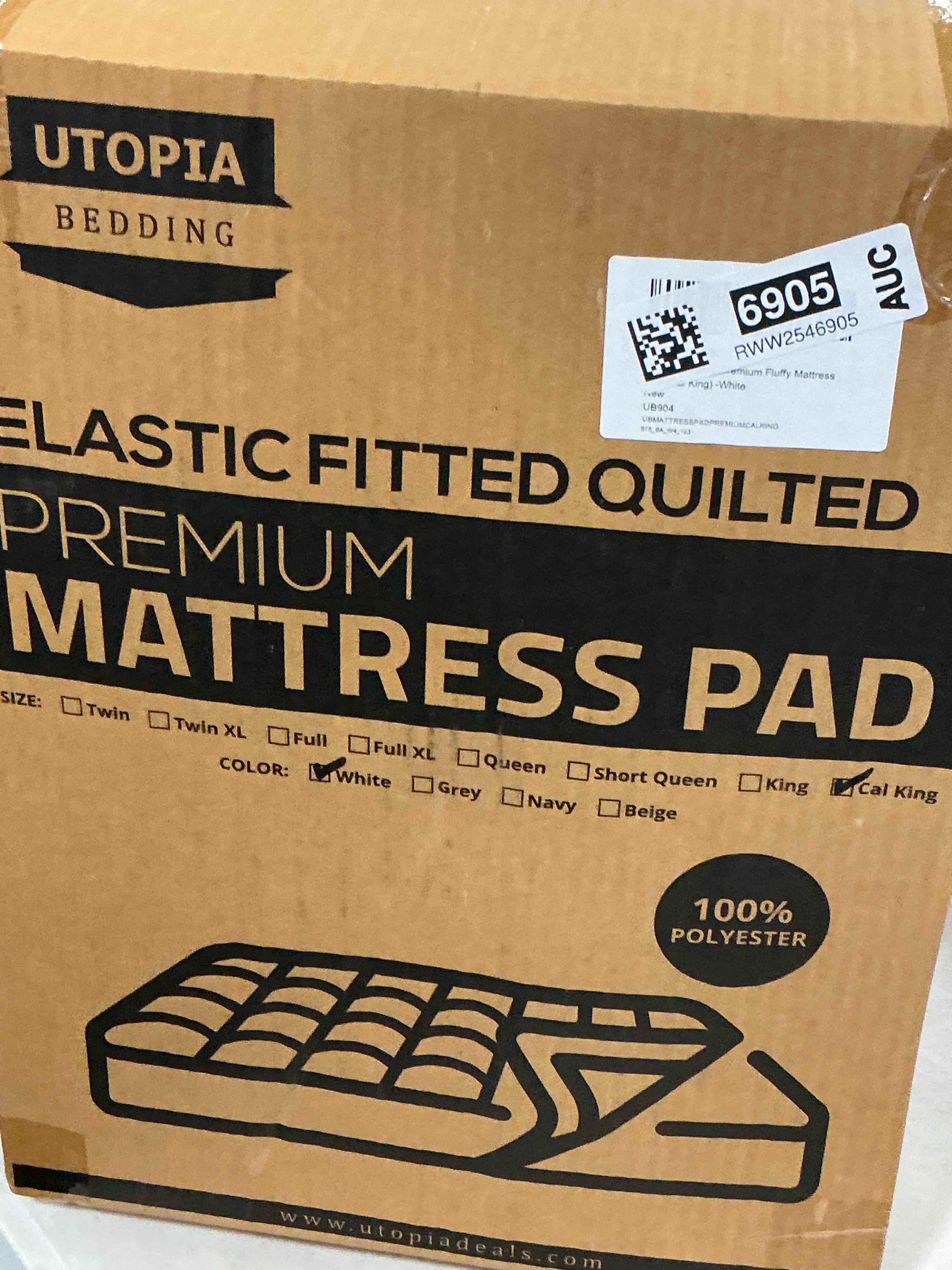 Condition photo showing item condition for LUX Décor Queen Mattress Pad - Waterproof Quilted Elastic Fitted Mattress Cover Protector Upto 16 Inches Deep Pocket - Soft Breathable Noiseless Mattress Topper (60 X 80)