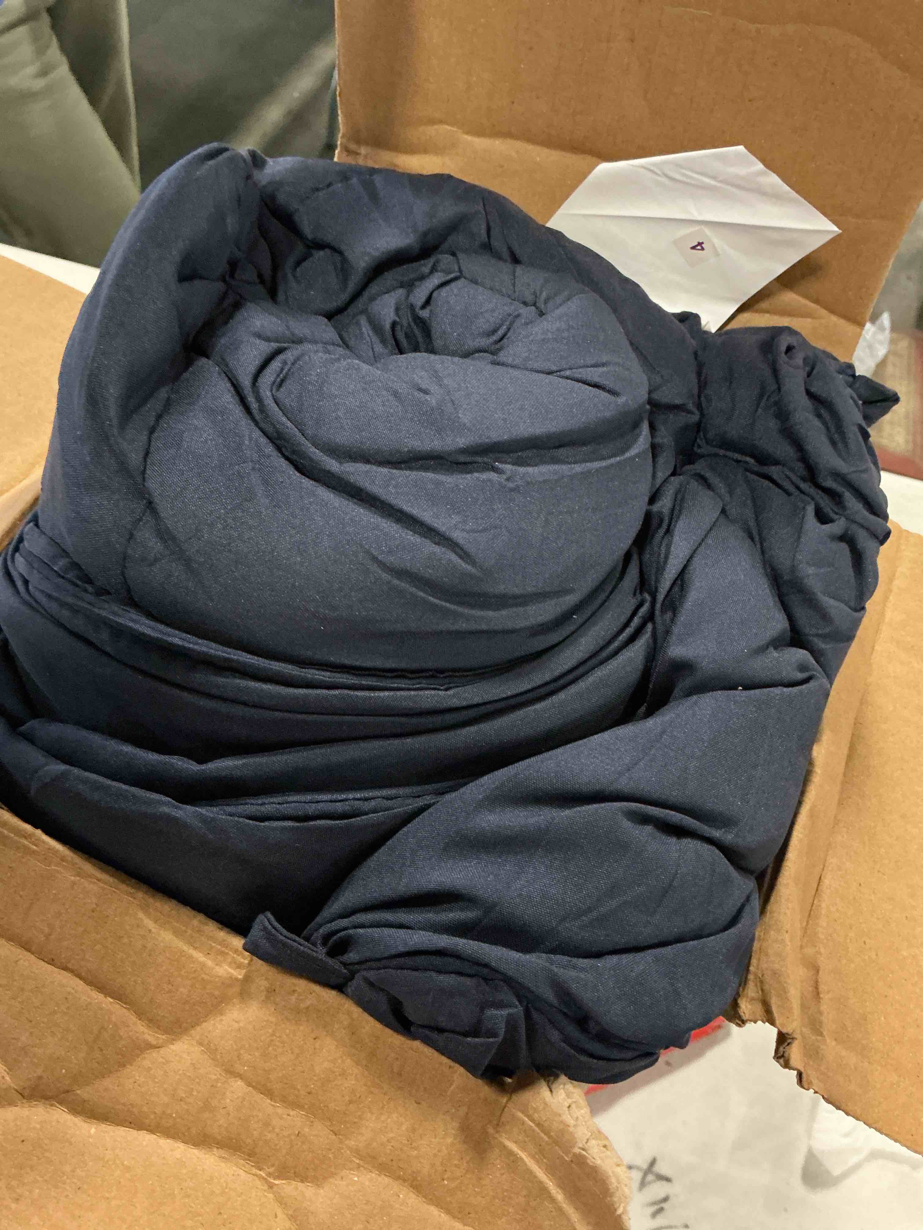 Condition photo showing Good Condition for Utopia Bedding Comforters Twin Size, All Season Duvet Insert, Down Alternative Box Stitched Bed Comforter with Corner Tabs, Machine Washable (Navy) Twin (Pack of 1) Navy