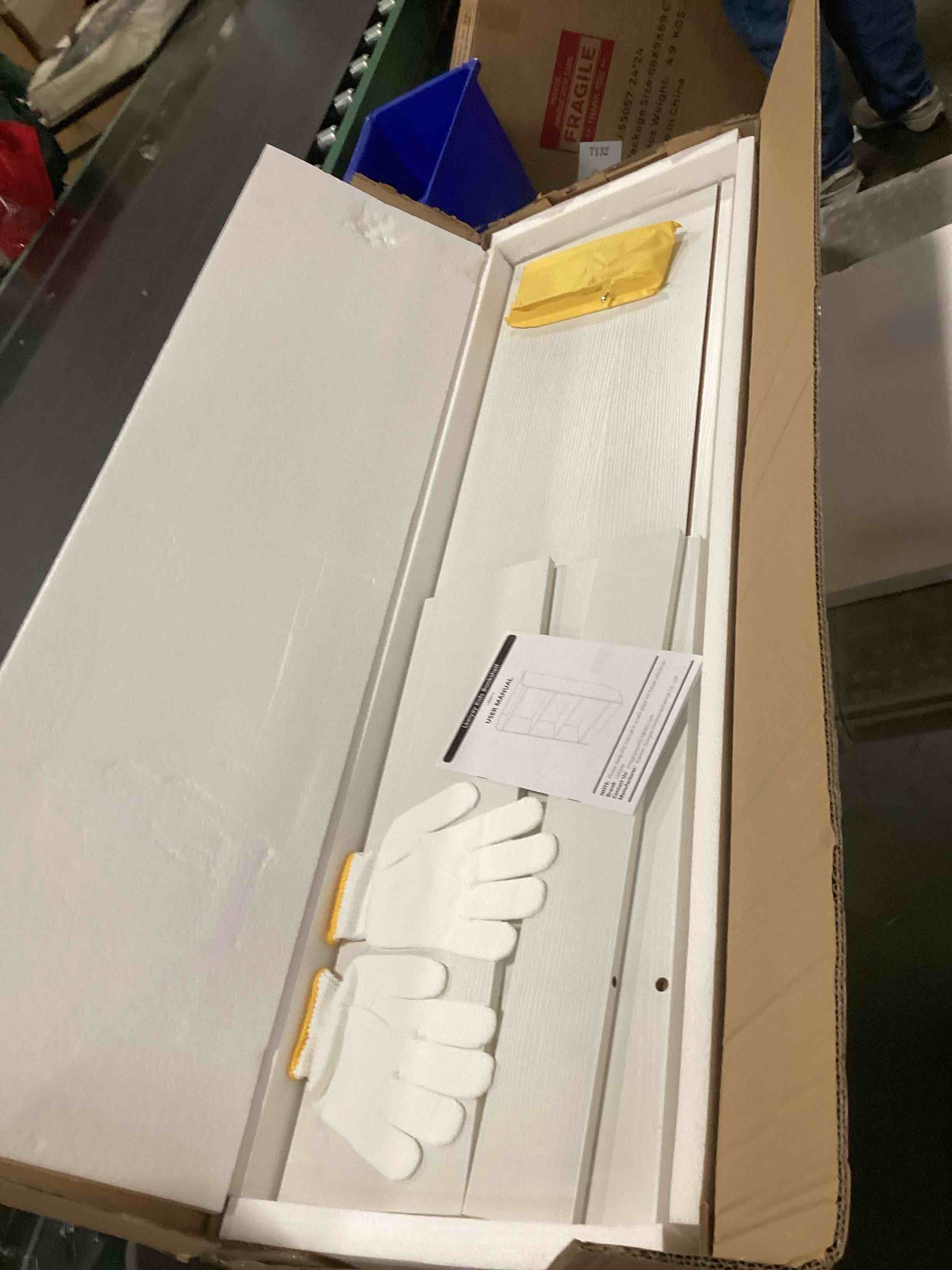 Condition photo showing New/Like New for Lkeiyay Montessori Toy Shelf, 4-Tier Kids Storage Organizer,Kid Book Shlef -Ideal for Playroom, Nursery (White)