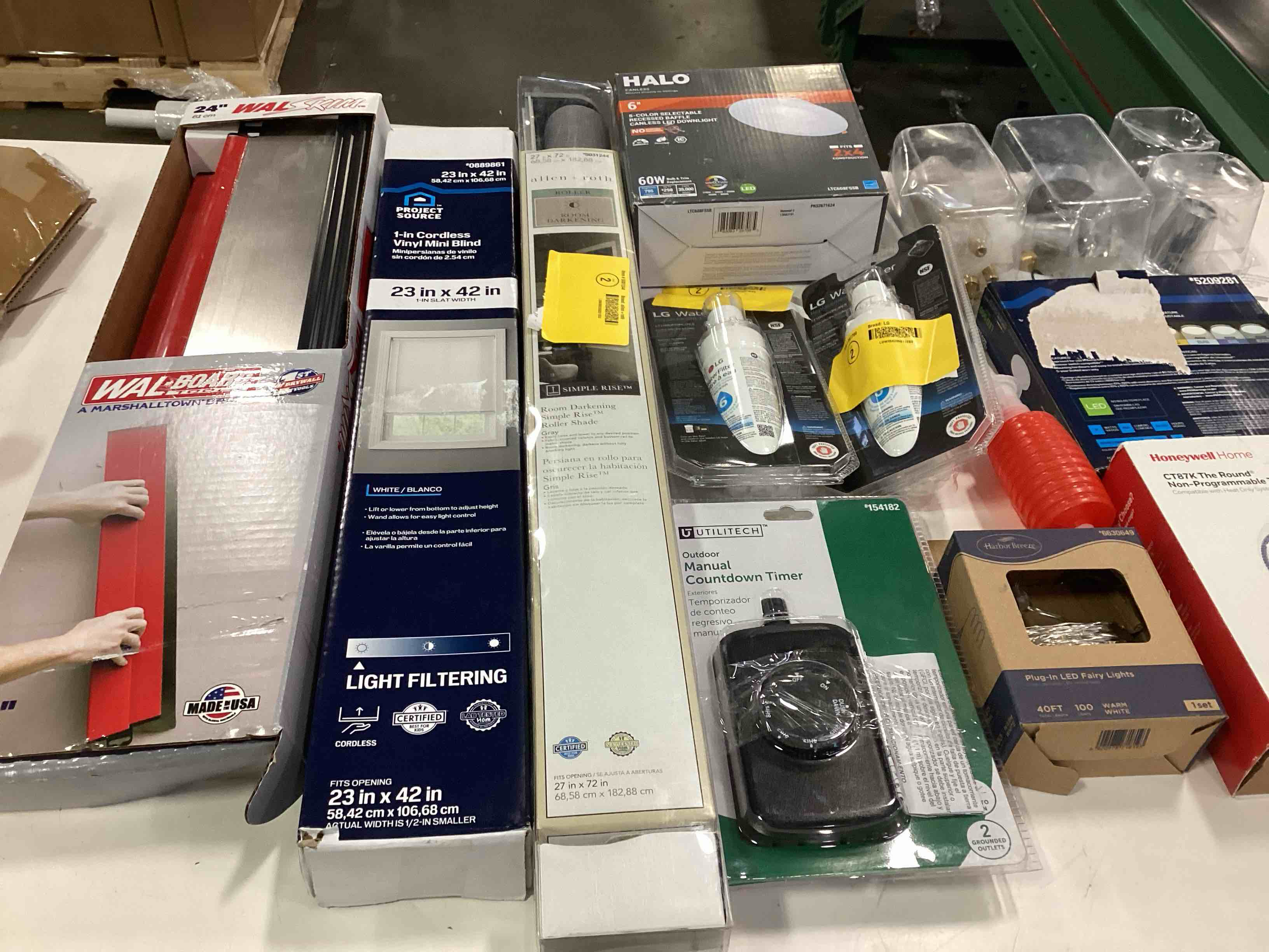 Condition photo showing As Is for Assorted Home Improvement Lot (Small Tools, Screw, Home Accessories, etc.)