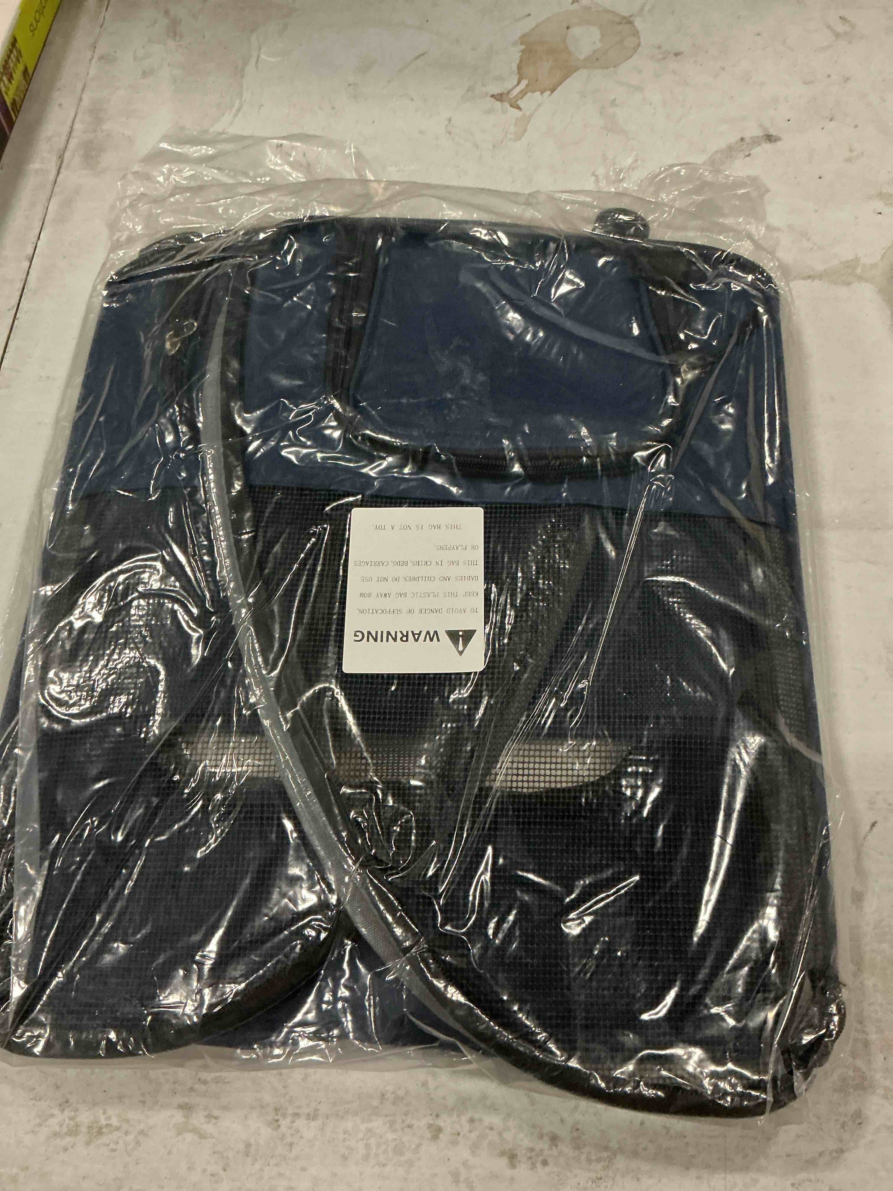 Condition photo showing New/Like New for cat backpack carrier small dogs backpack carrier,large space breathable cat bubble backpack,shaded puppy backpack carrier,ventilated for travel, hiking,cycling,shopping,and vet navy