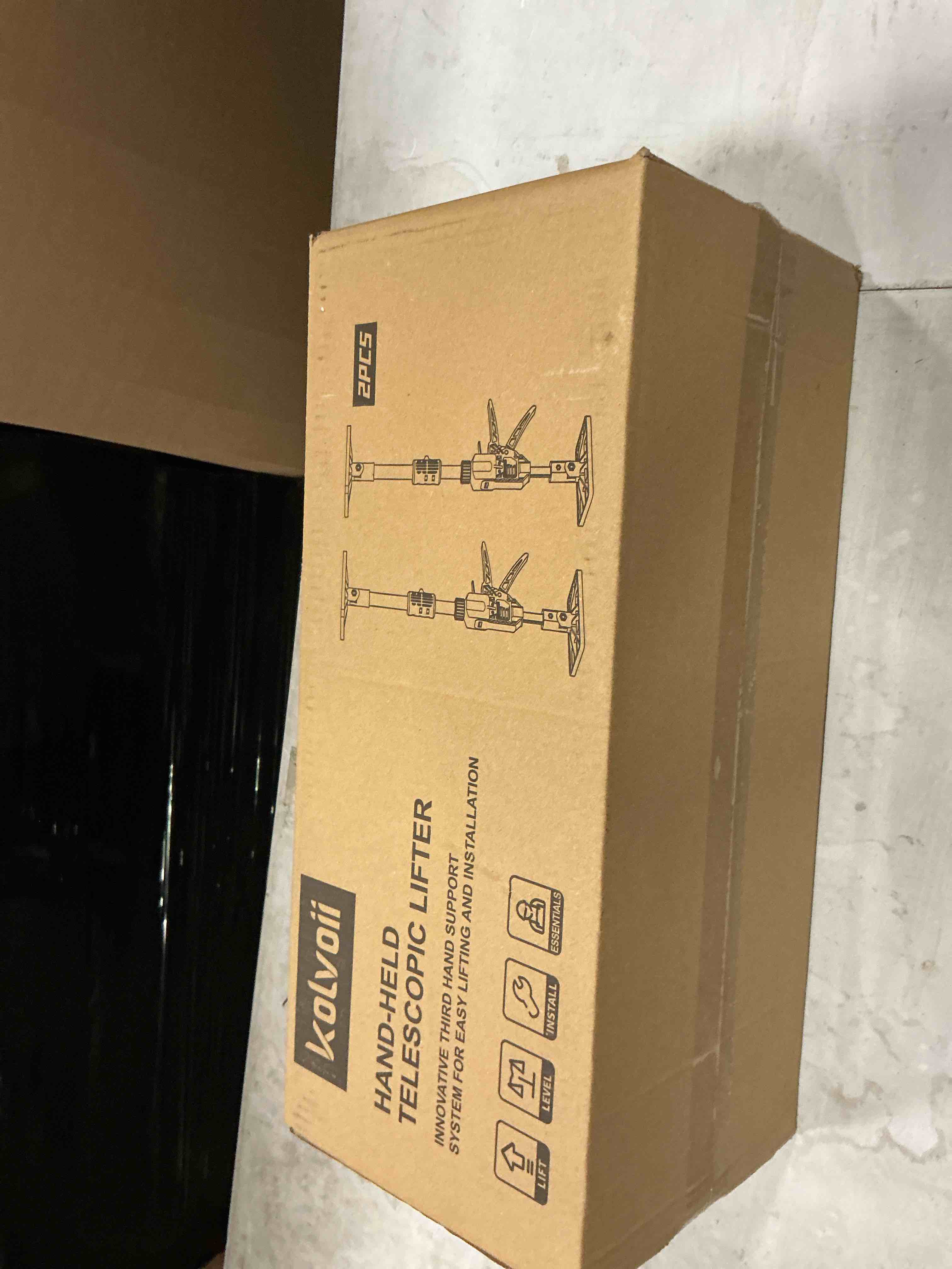Condition photo showing New/Like New for kolvoii 2 pack cabinet installation kit, adjustable telescoping cabinet jack support poles, 20–37 inch manual support jack for cabinet installation, support & repair