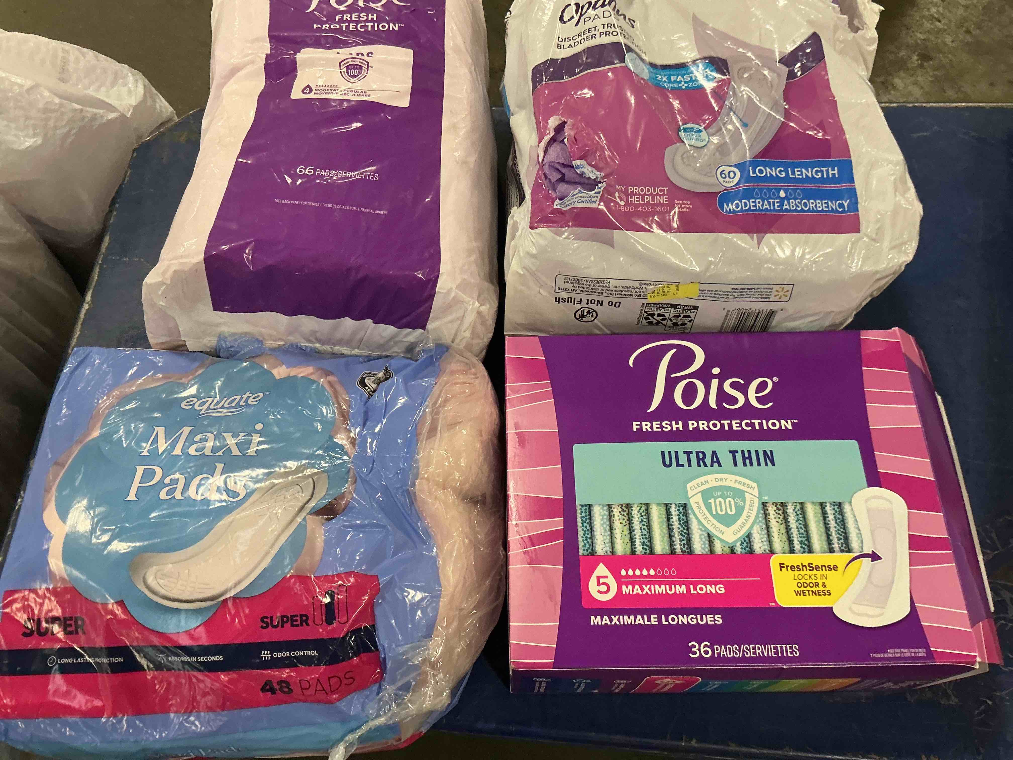 Condition photo showing Good Condition for Assorted of Feminine Products 