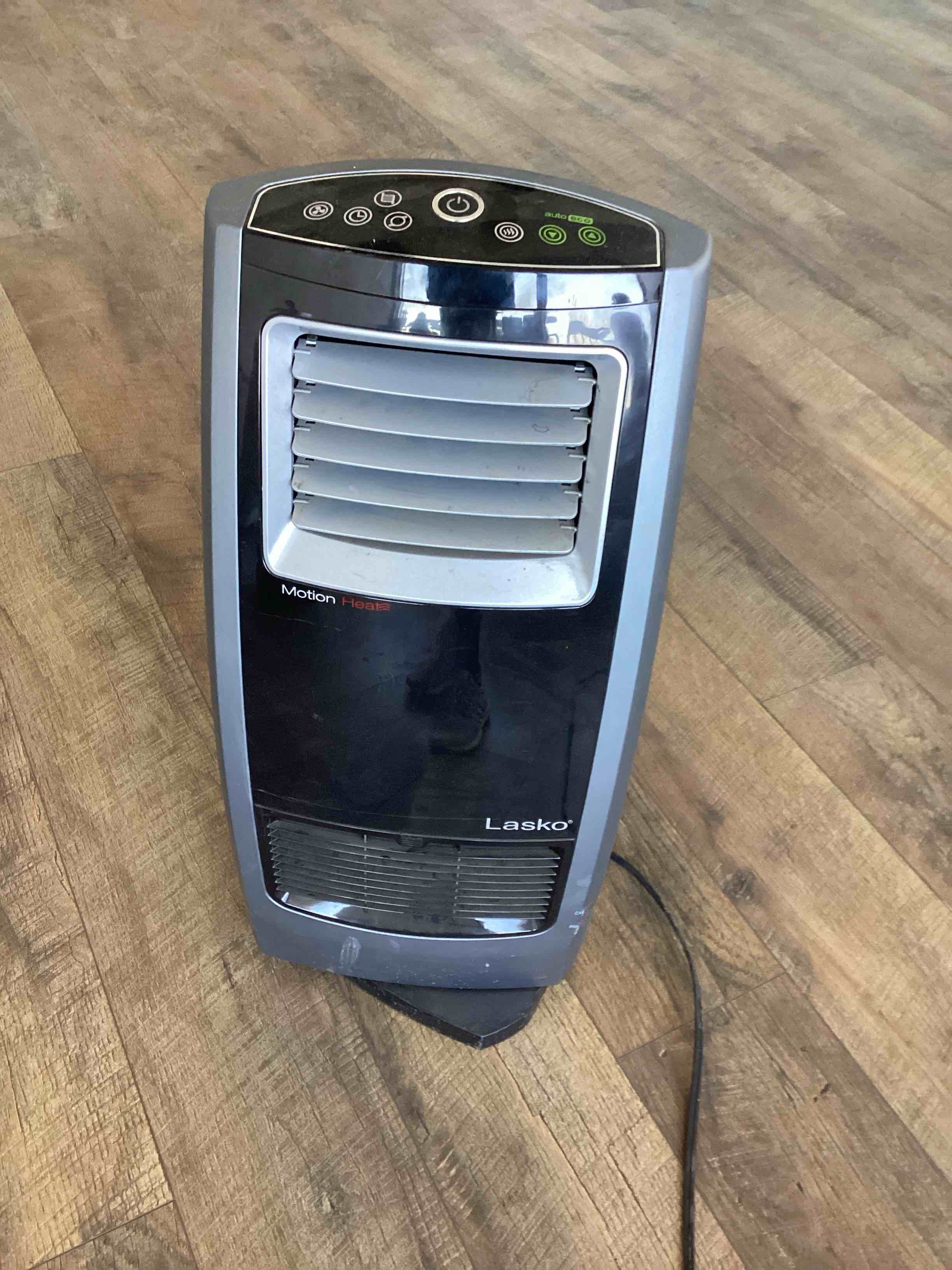 Condition photo showing As Is for Lasko Motion Heat Plus – Whole Room Ceramic Heater with Remote