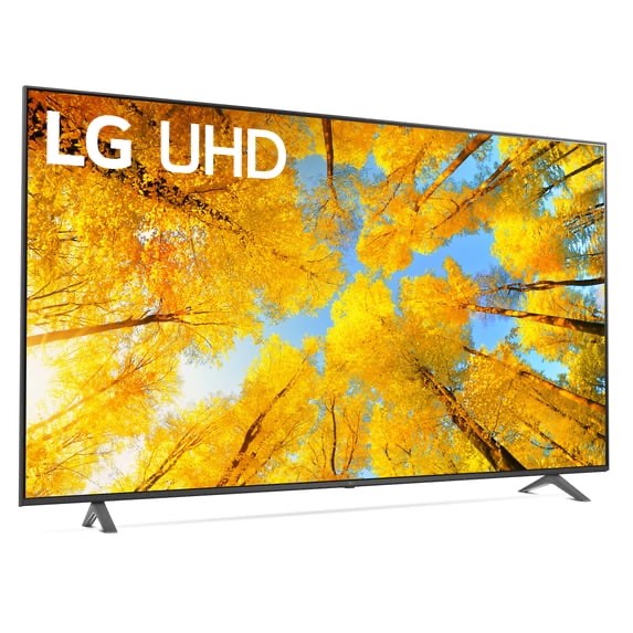 Condition photo showing As Is for lg 86" class 4k uhd 2160p webos22 smart tv with active hdr uq7590 series 86uq7590pud