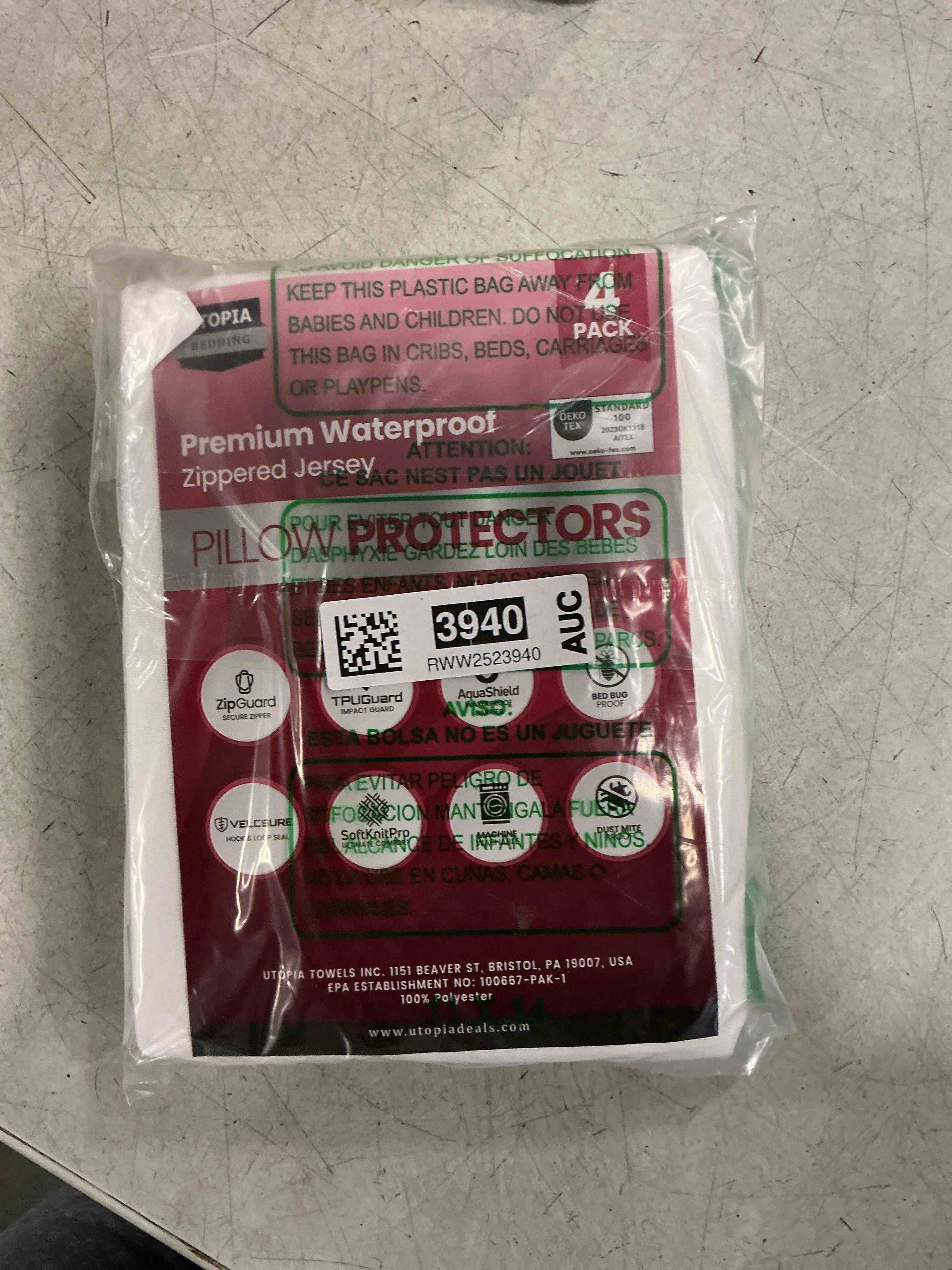 Condition photo showing Good Condition for Premium Waterproof Mattress Protector Queen Size, Breathable Bed Cover 3D Air Fabric Cooling Mattress Pad Cover Smooth Soft Noiseless Washable, 8''-21'' Deep Pocket (White)