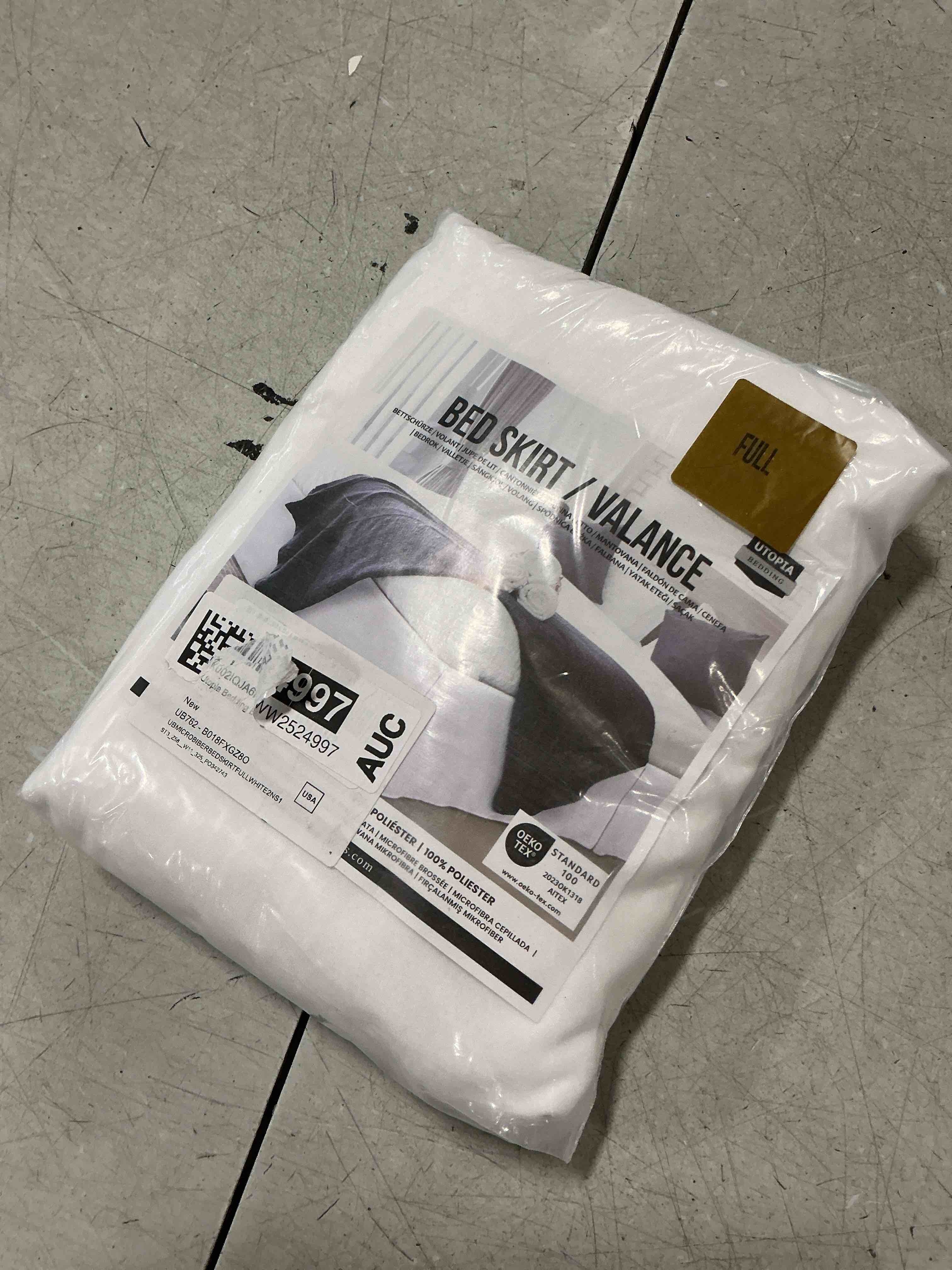 Condition photo showing item condition for Utopia Bedding Full Bed Skirt - Soft Quadruple Pleated Ruffle - Easy Fit with 16 Inch Tailored Drop - Hotel Quality, Shrinkage and Fade Resistant (Full, White)