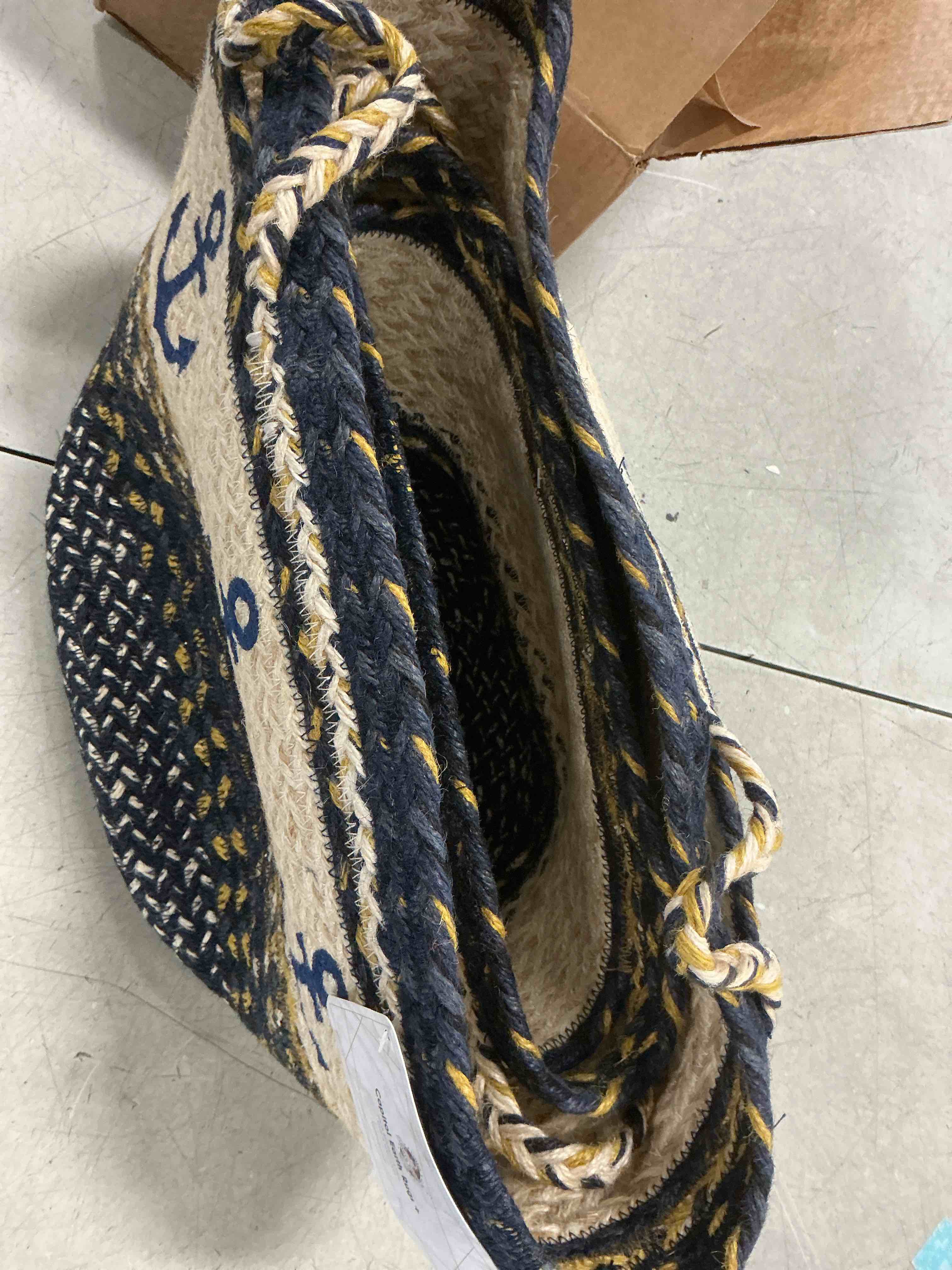 Condition photo showing New/Like New for BLACK FOREST DECOR Anchor Braided Utility Basket (Set of 2) - Small and Medium
