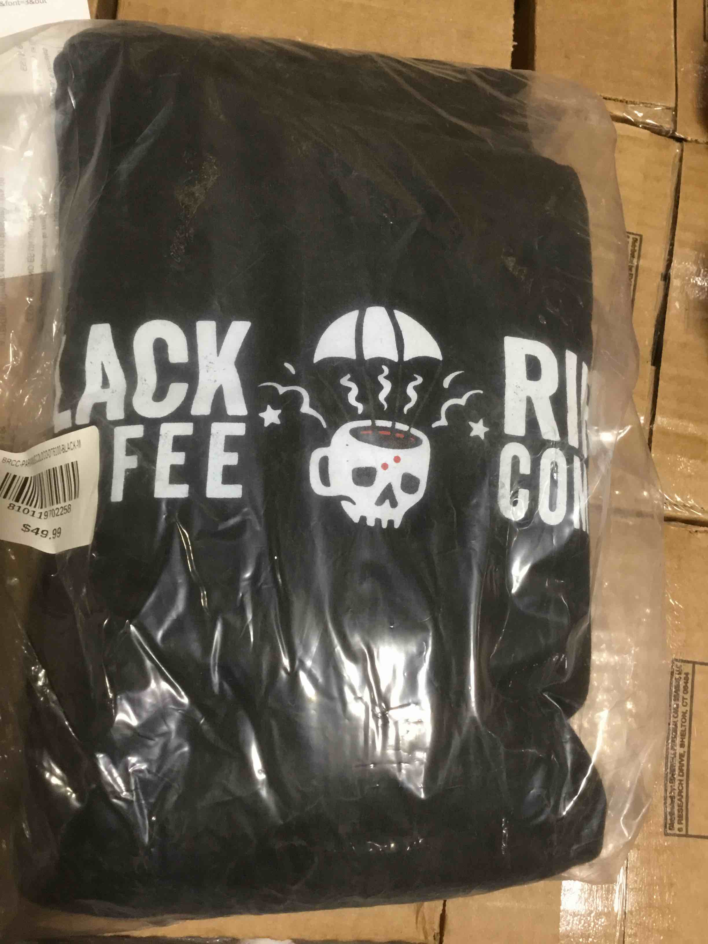 Black Rifle Black Hoodie, size Med