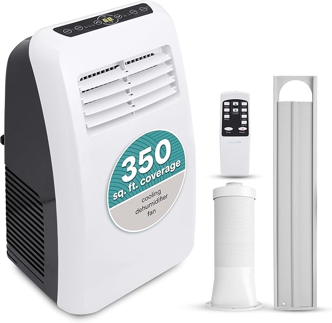 SereneLife 3-in-1 Portable Air Conditioner with Built-in Dehumidifier Function,Fan Mode, Remote Control, Complete Window Mount Exhaust Kit Visit the SereneLife Store