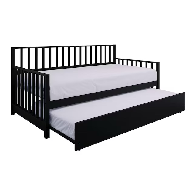 ChaletPosh Twin Black Wood Daybed