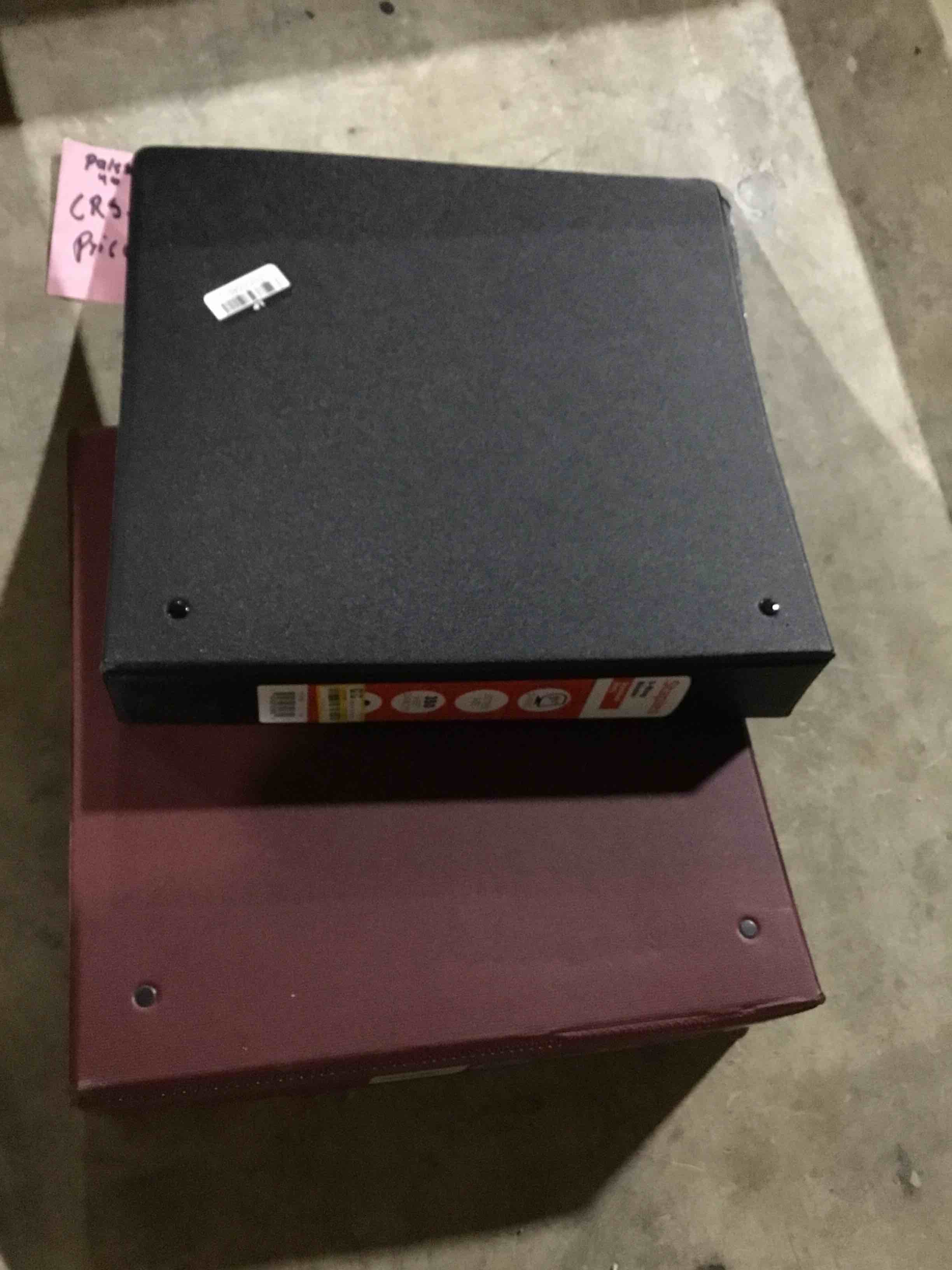 2 pack Staples Standard 1 1/2" 3-ring Non-view Binder Black (26412-cc) 55356/26412