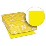 Astrobrights 22531 8.5 in. x 11 in. 24 lbs. Bond Weight Color Paper - Solar Yellow (500/Ream)