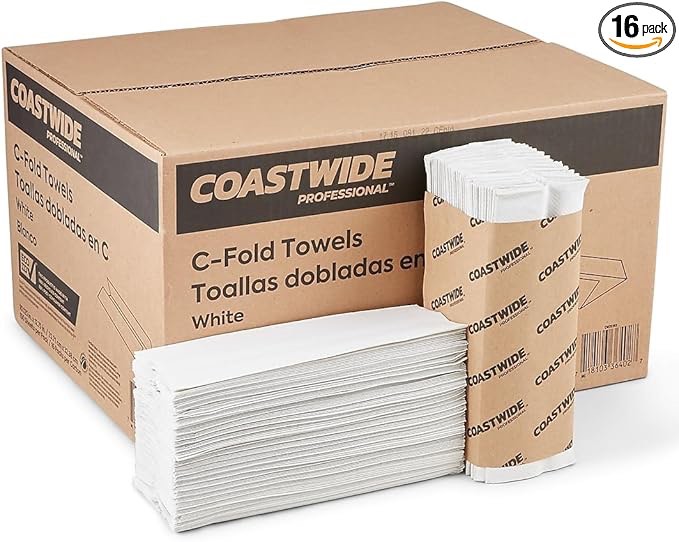 Coastwide Professional Multifold Towels, White, 250 Sheets/ 16 Pck (c-15.5-ag25)