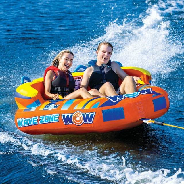 WOW Sports Wave Zone 2-Person Inflatable Towable Water Tube