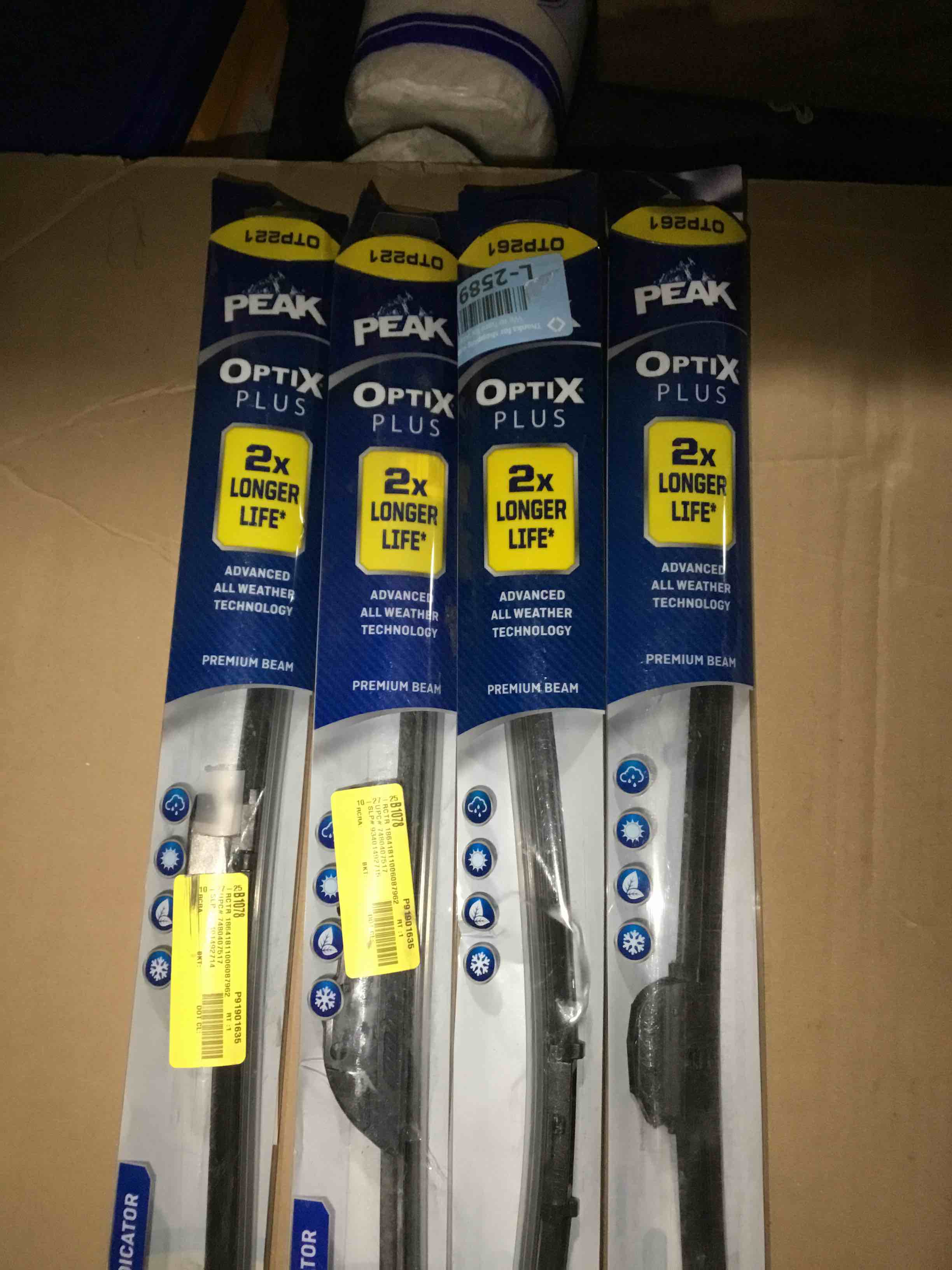 Assortment of Windshield Wiper, pack of 4