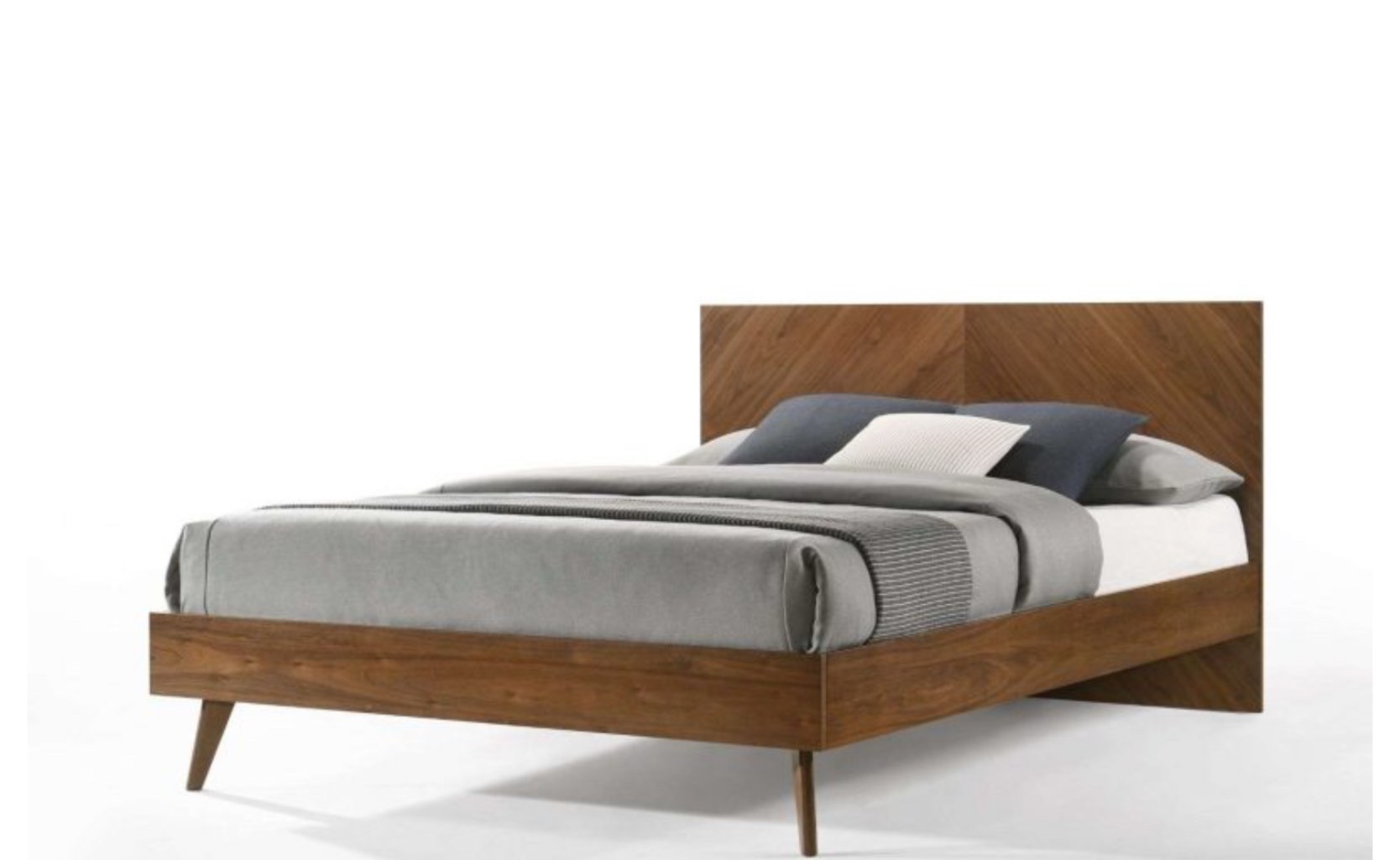 Nova Domus Kamela Modern Walnut Queen Bed 