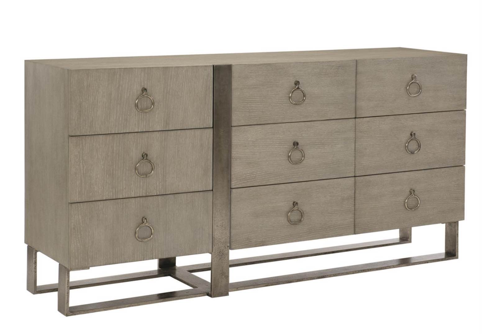 Bernhardt Linea 9-Drawer Dresser in Cerused Griege 384-052G