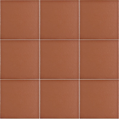 Affinity Tile Quarry Red 6-in x 6-in Satin Ceramic Floor and Wall Tile