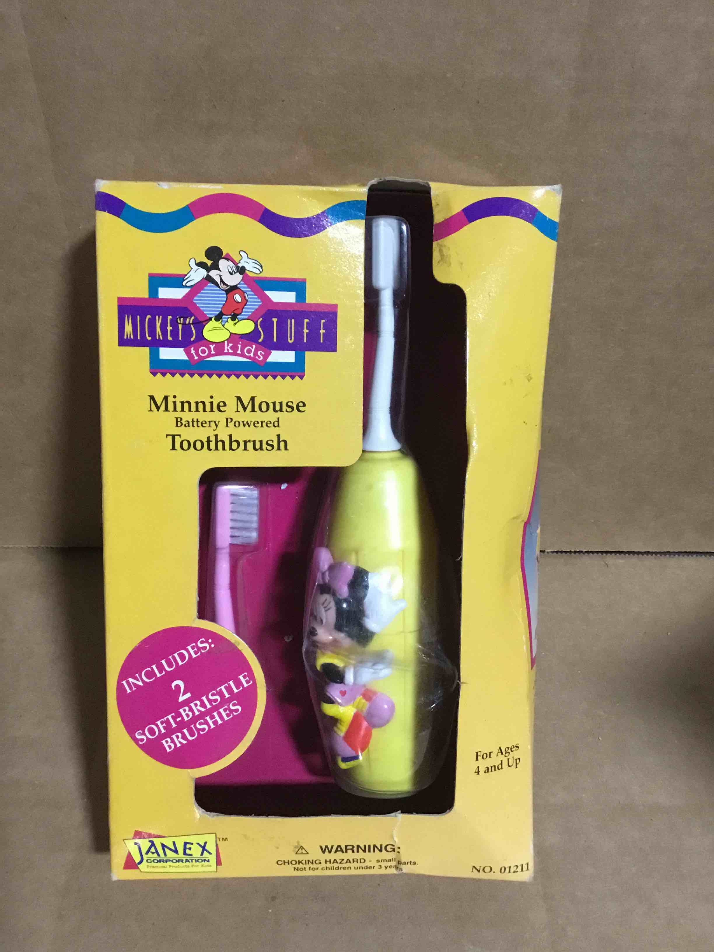 Minnie Mouse Battery Powered Toothbrush, 1994