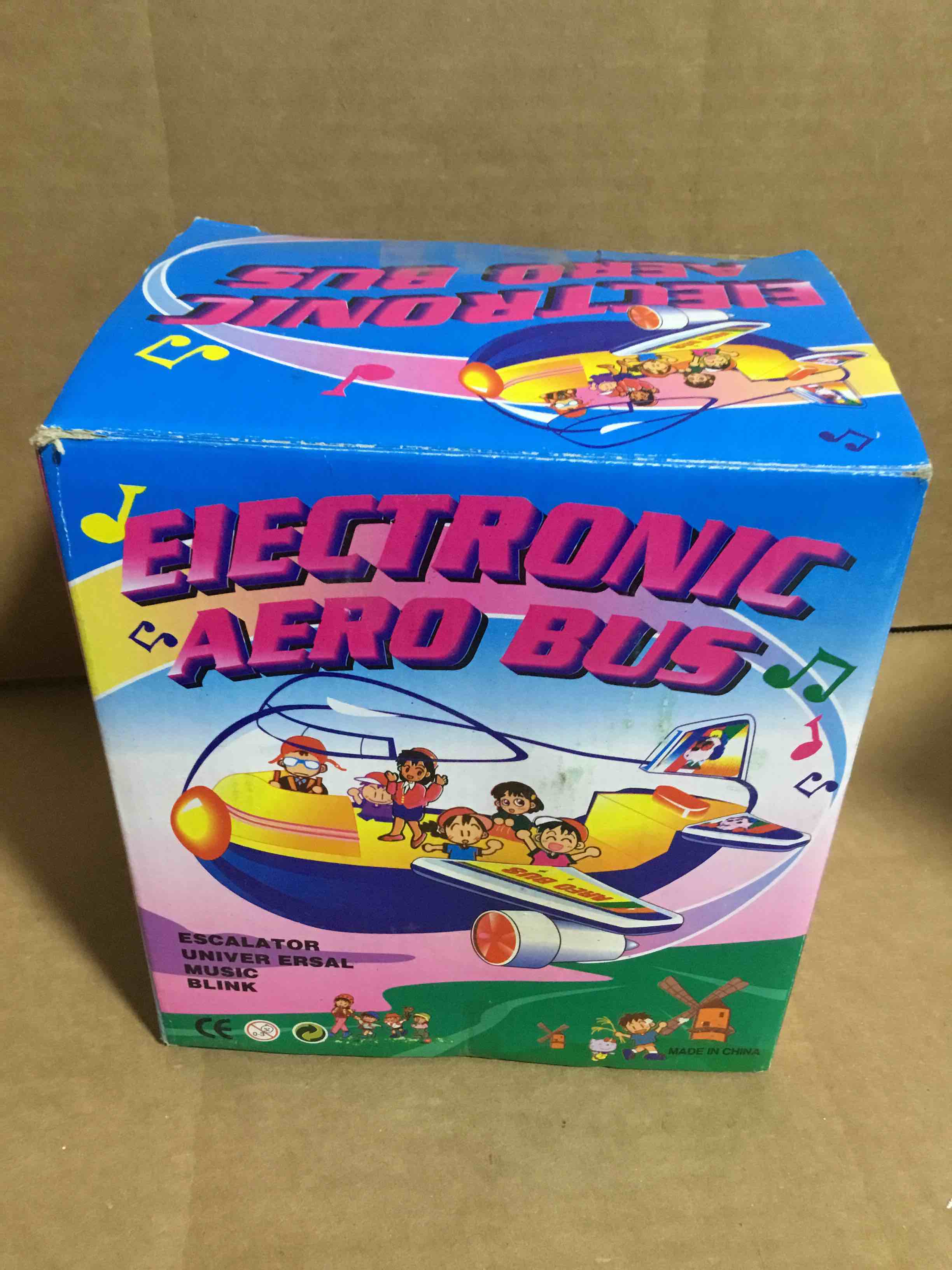 Electronic Aero Bus Toy, Escalator, Universal, Music, Blink