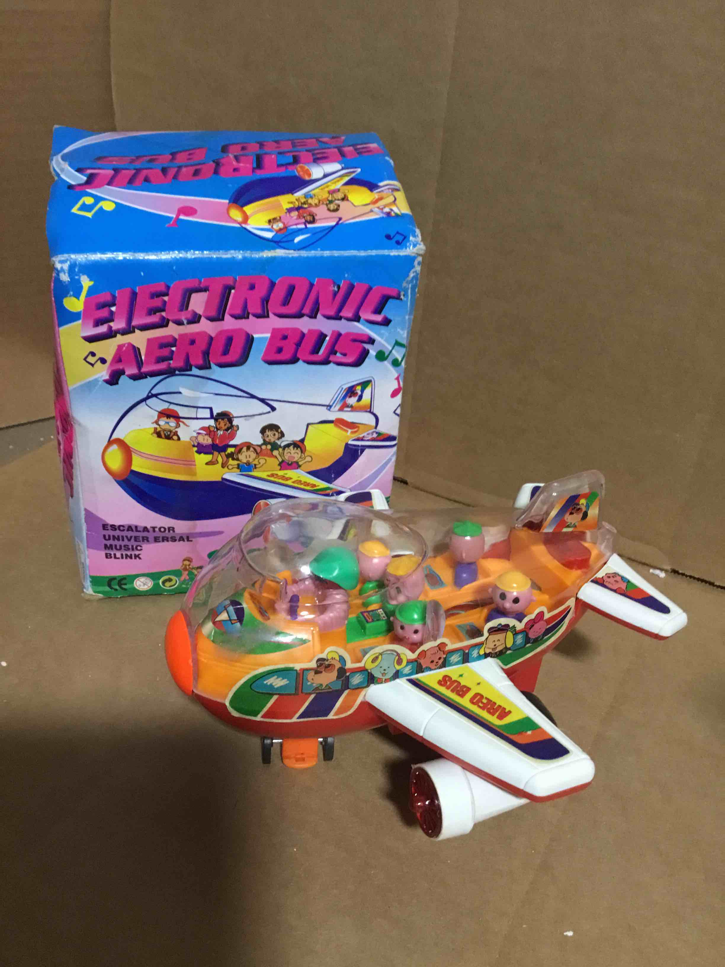 Electronic Aero Bus Toy, Escalator, Universal, Music, Blink