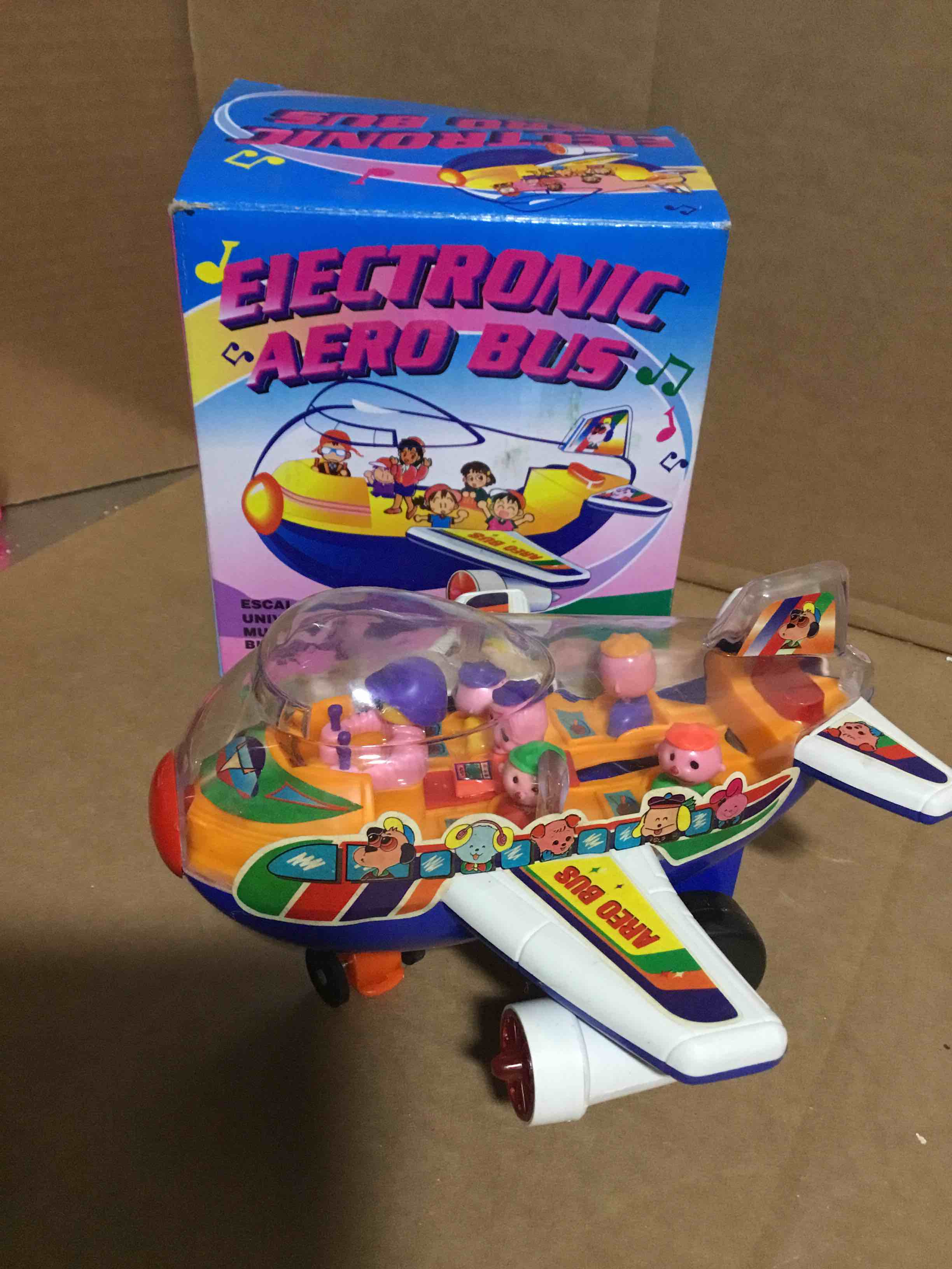 Electronic Aero Bus Toy, Escalator, Universal, Music, Blink