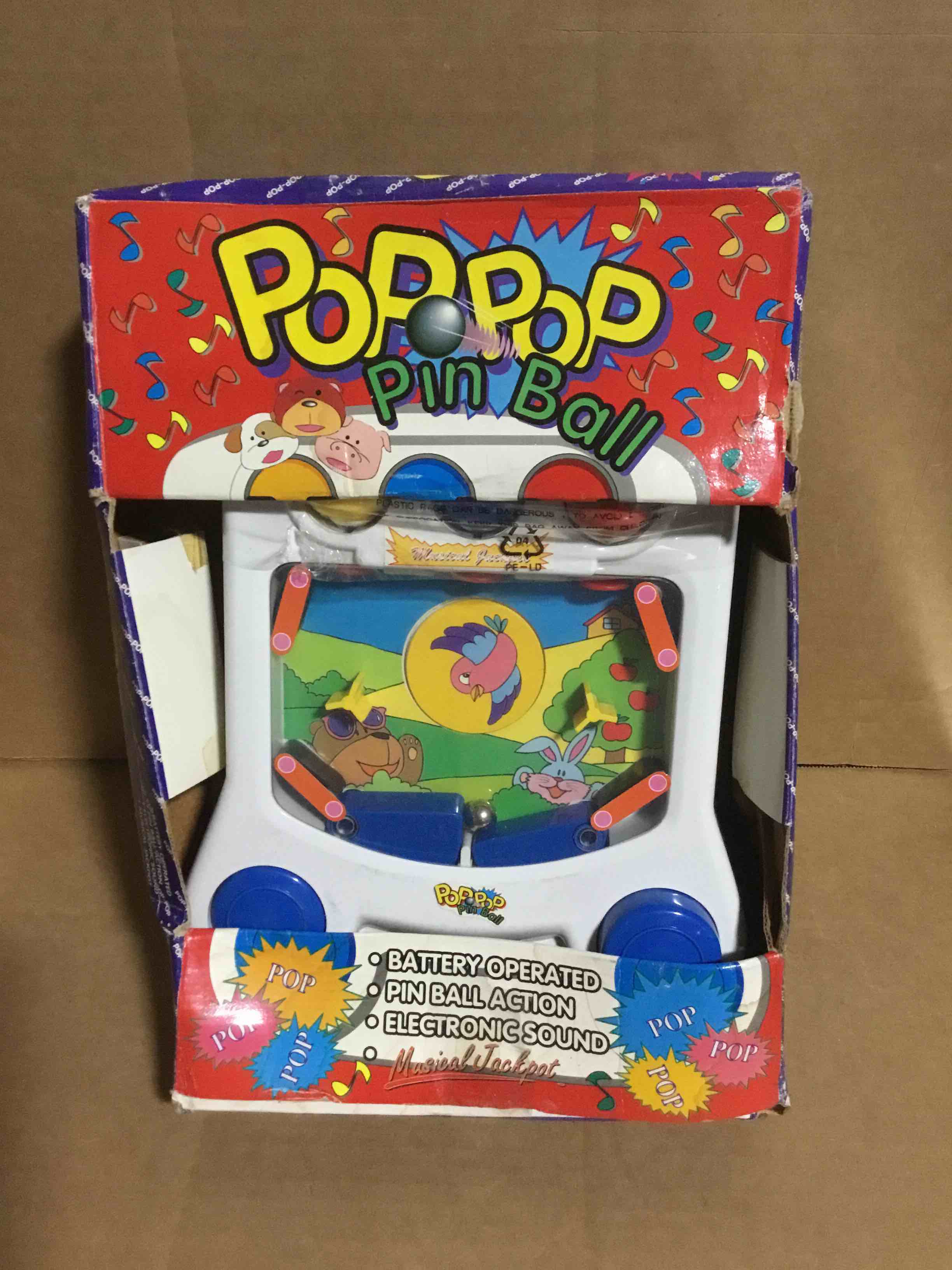 Vintage Pop-up Zoo Animals Electronic Pinball Machine 1994 by 200 Toy