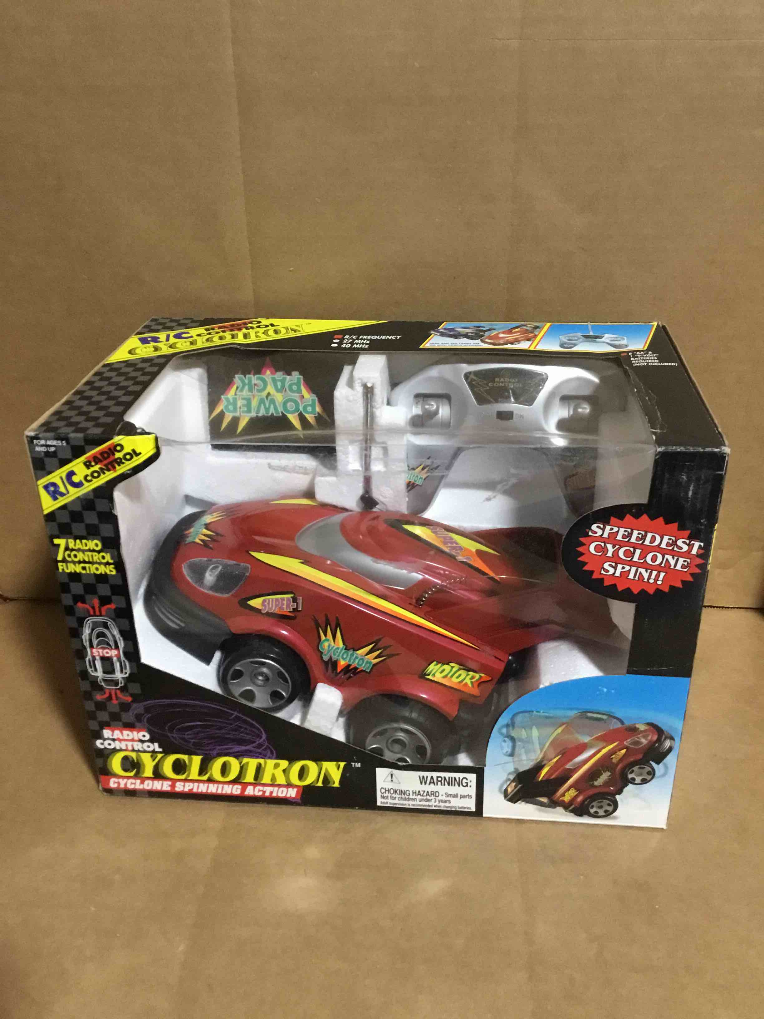 Condition photo showing New/Like New for Cyclotron Spinning Action - Radio Control - Power Pack Boy's Car - Free Shipping