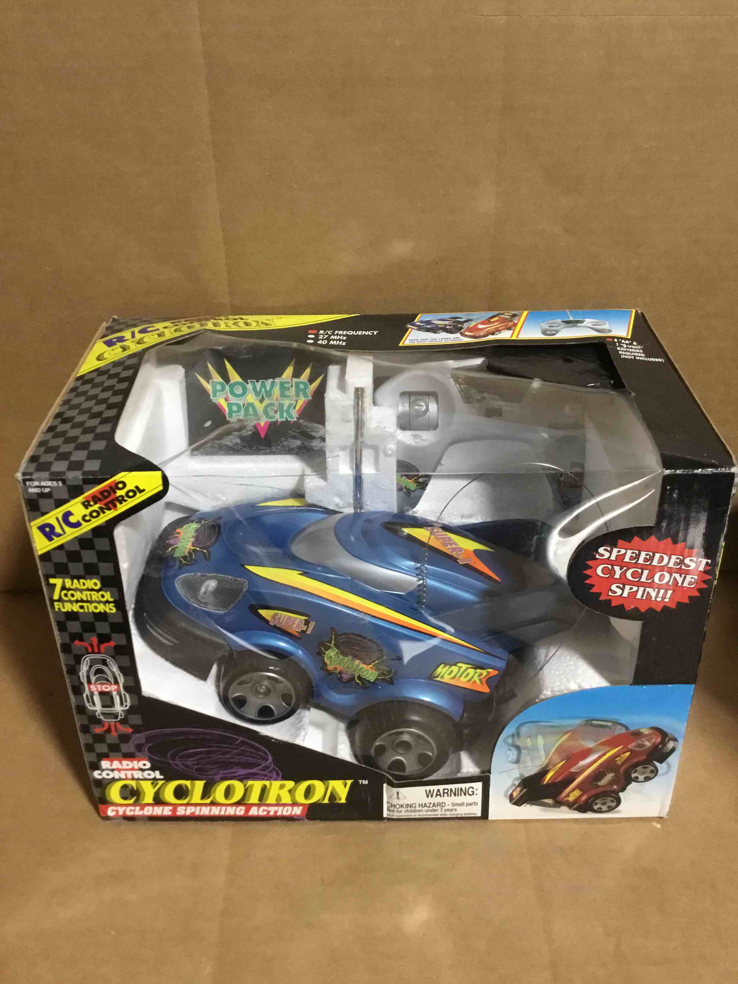 Cyclotron Spinning Action - Radio Control - Power Pack Boy's Car - Free Shipping