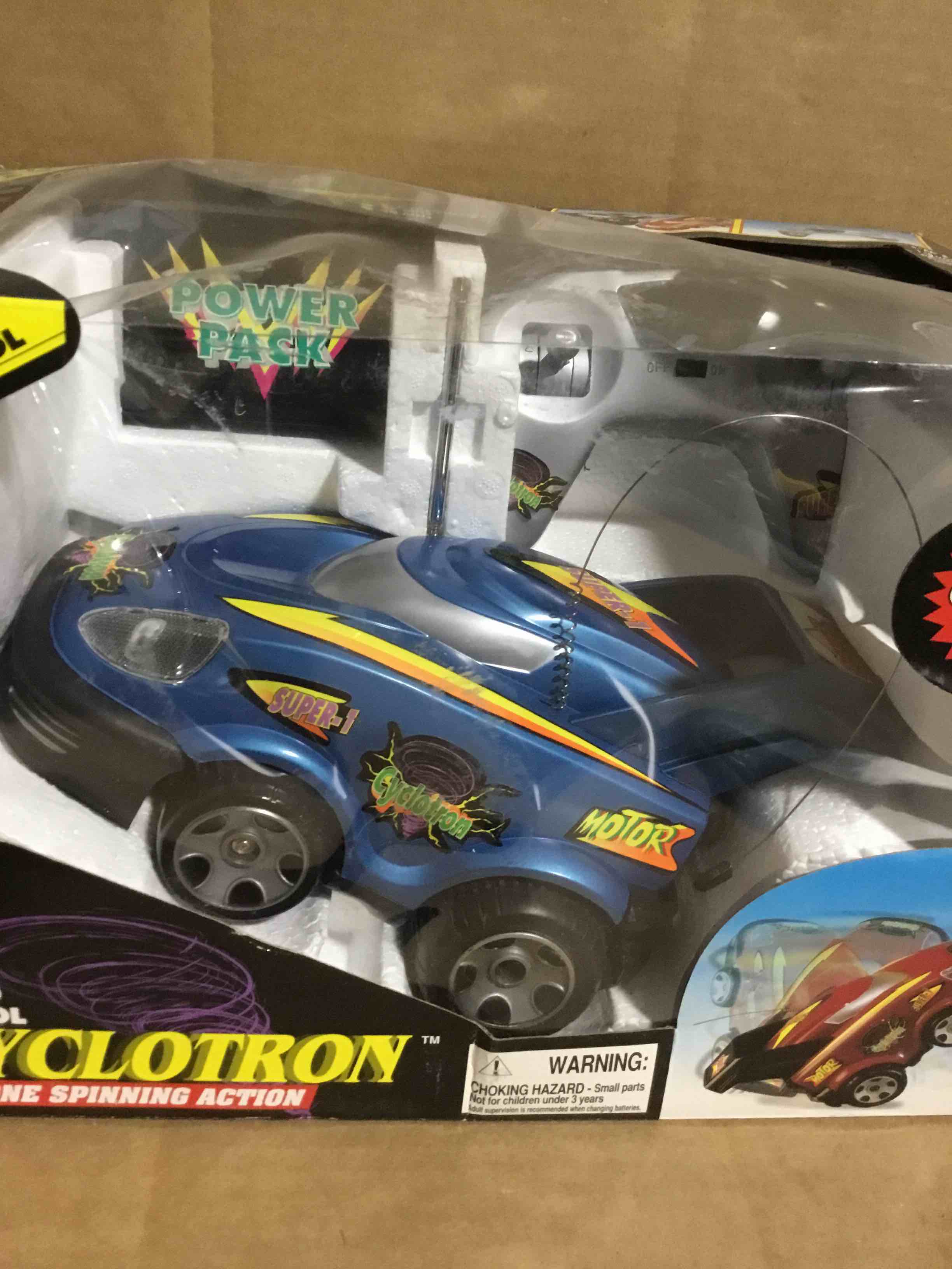 Condition photo showing New/Like New for Cyclotron Spinning Action - Radio Control - Power Pack Boy's Car - Free Shipping