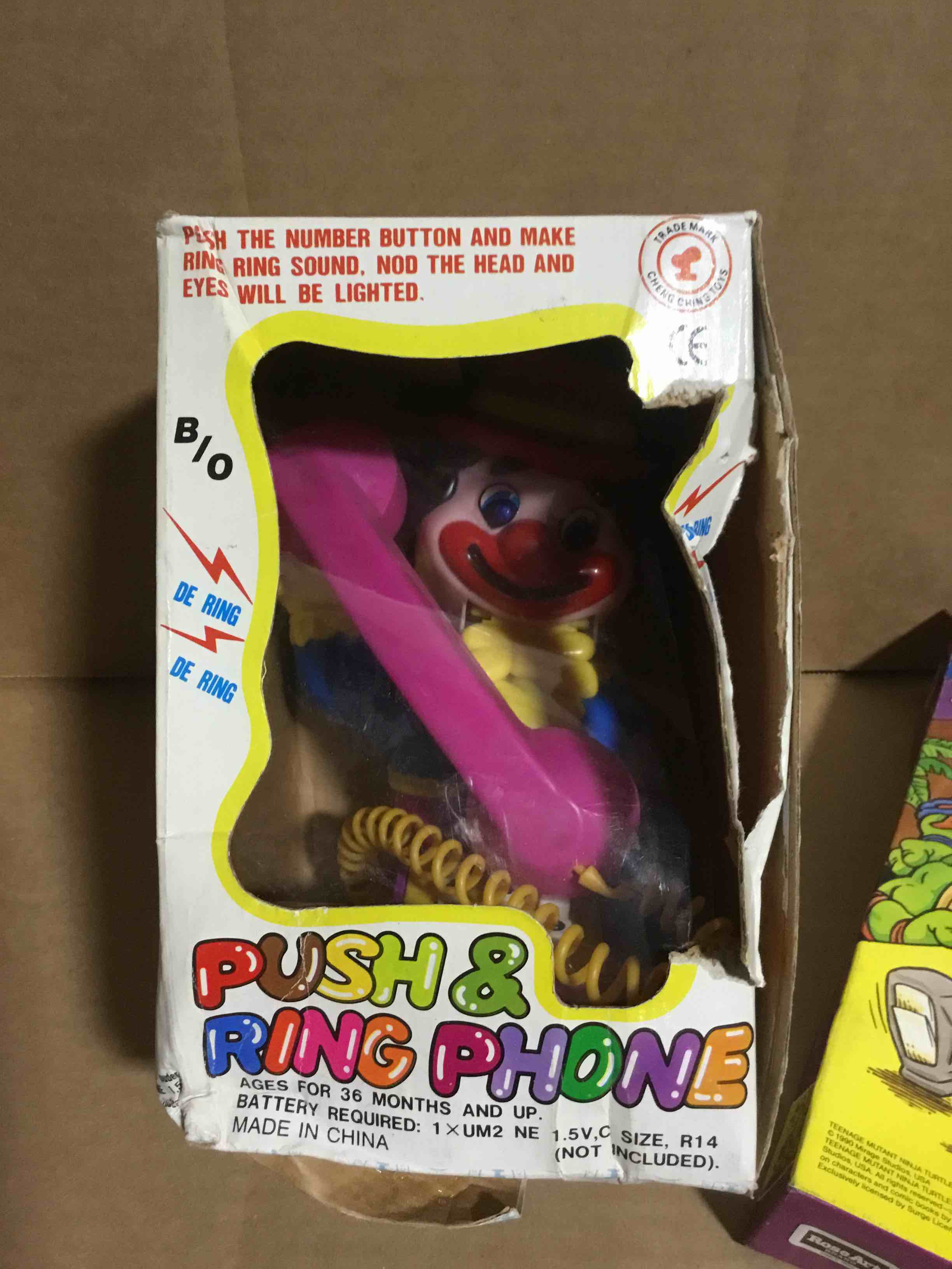 Push & Ring Phone Toy With Box 