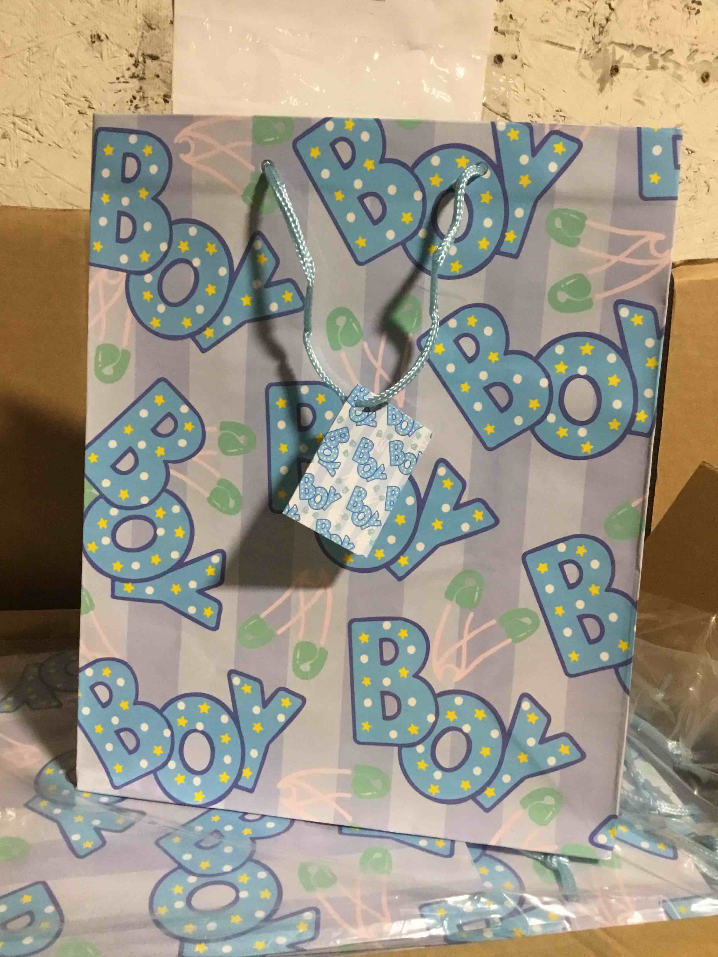 Condition photo showing New/Like New for Box 108 Gift Bags, BOY