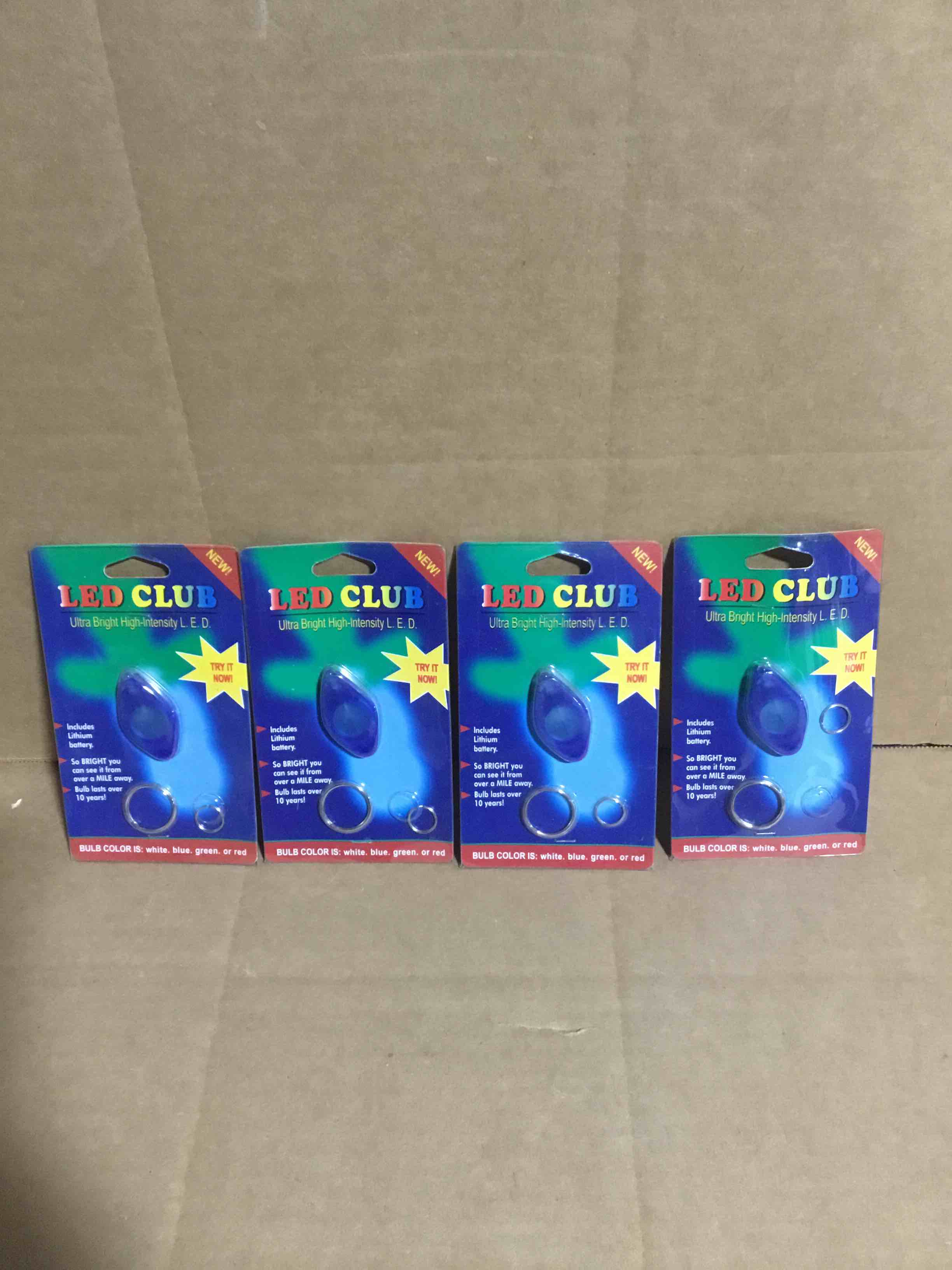 Condition photo showing New/Like New for Pack of 4 Led CluB, Ultra Bright High-Intensity L.E.D