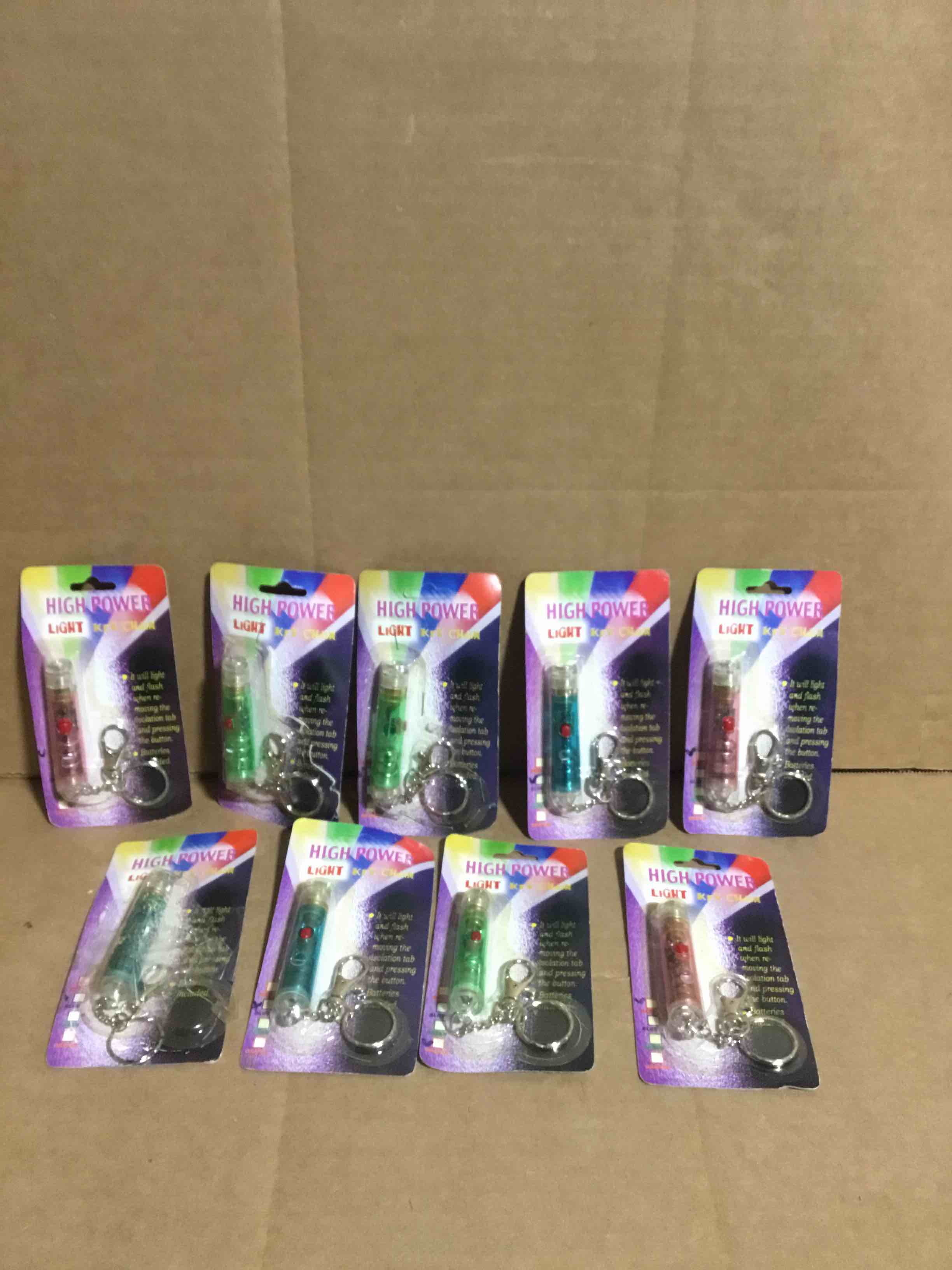Condition photo showing New/Like New for Pack of 9 High Power Light Key Chain