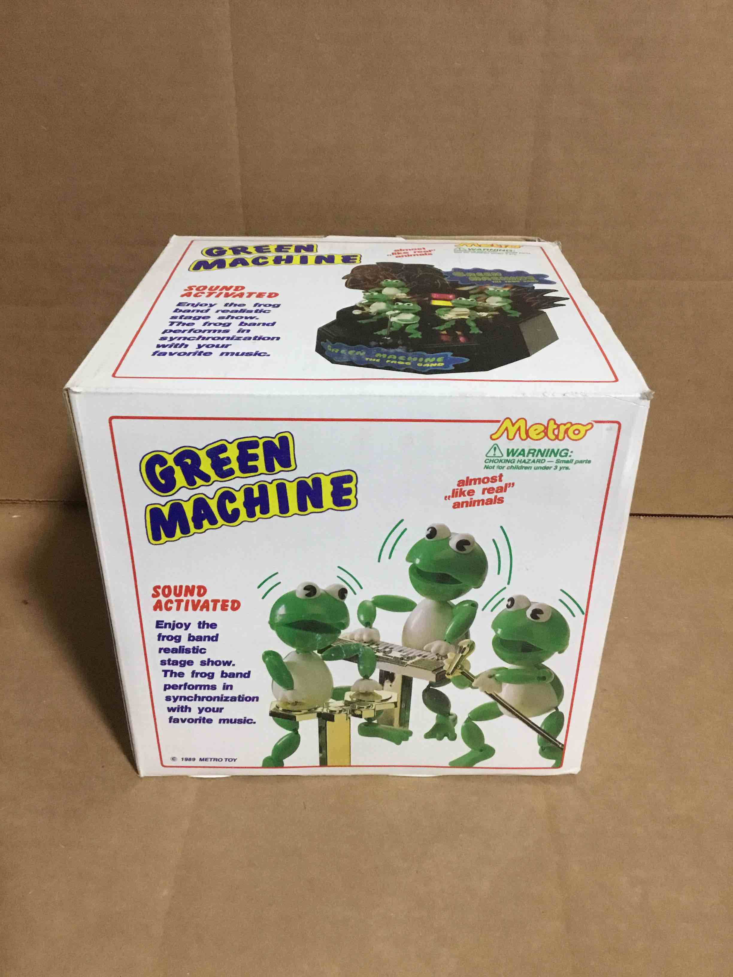 Won't Respond to SOUND Vintage 1989 Green Machine Frog Band Lights Work / Frogs