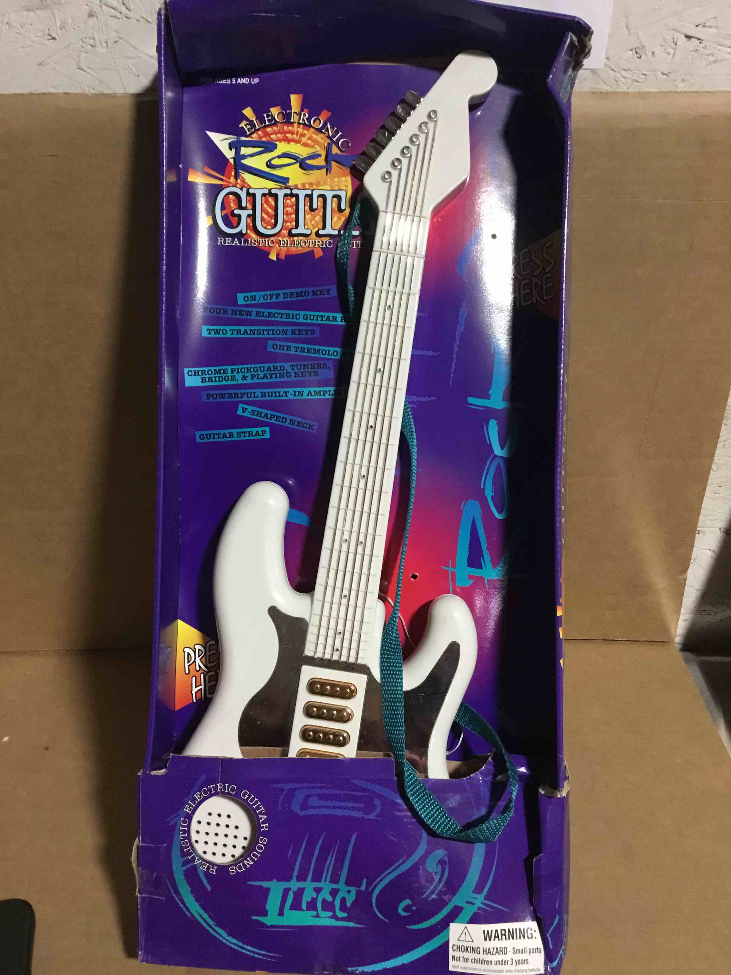 Condition photo showing New/Like New for Realistic KidsRock N Roll Guitar Toy,  Musical Instrument