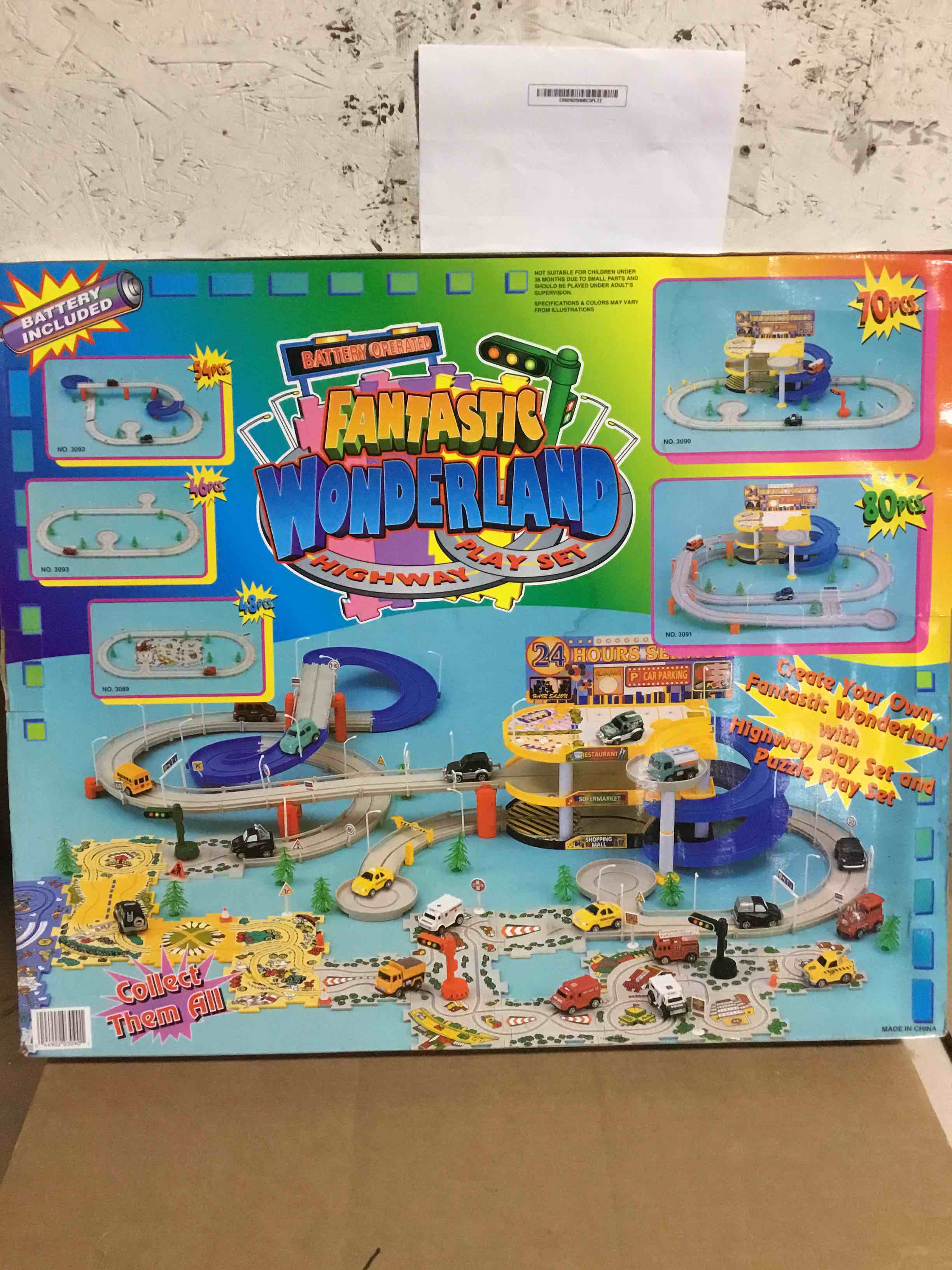 Fantastic Wonderland, Highway Play set, Battery Operated, 70pcs