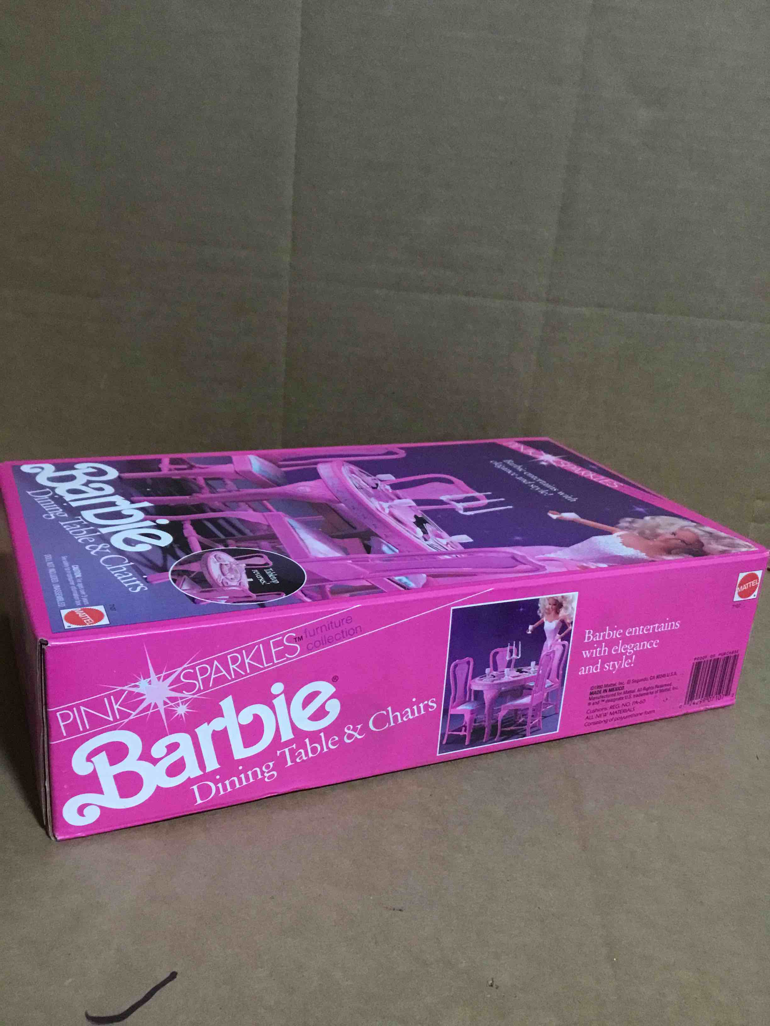 Condition photo showing New/Like New for Vtg Barbie 1984 Sweet Roses Dining Room Table Turntable Replacement #7107 Food