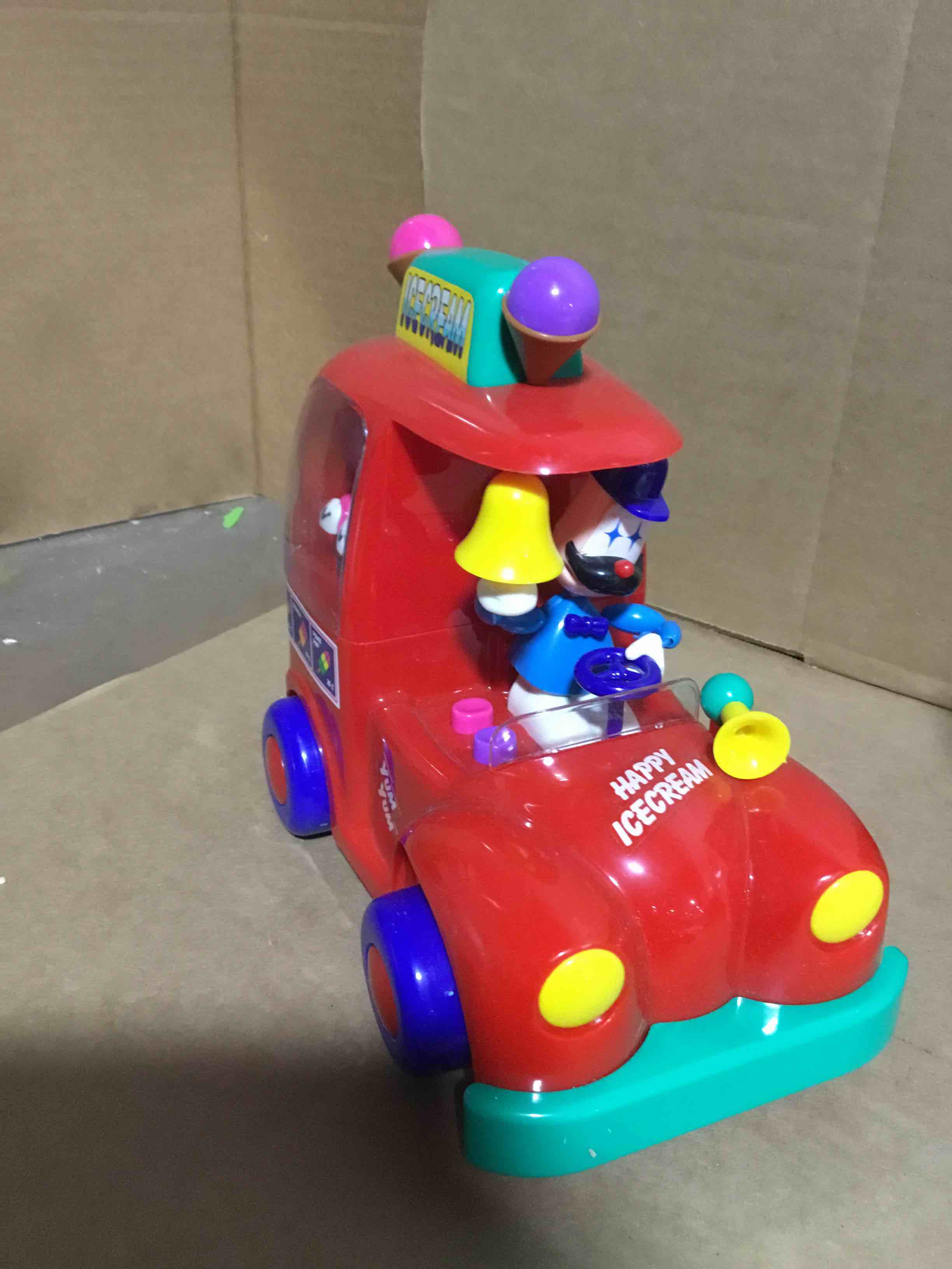 Condition photo showing Good Condition for Rare 1990s Dancing Ice Cream Car Metro Singing Dance Light Sounds Kids Activity