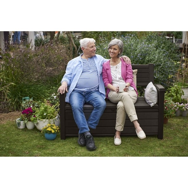 Keter Hudson Plastic Storage Bench